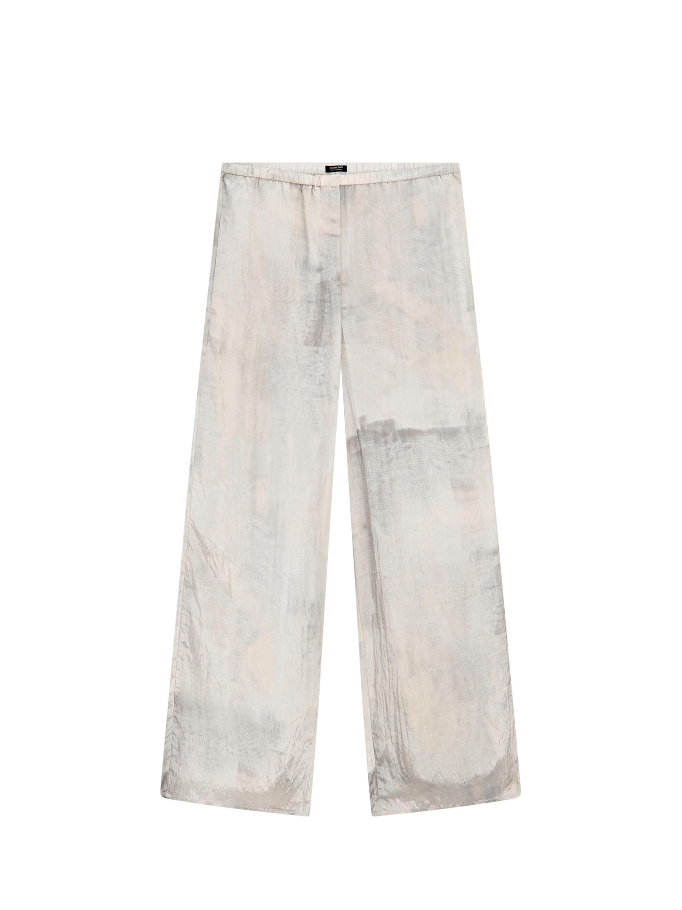 Брюки свободного кроя с прямыми штанинами