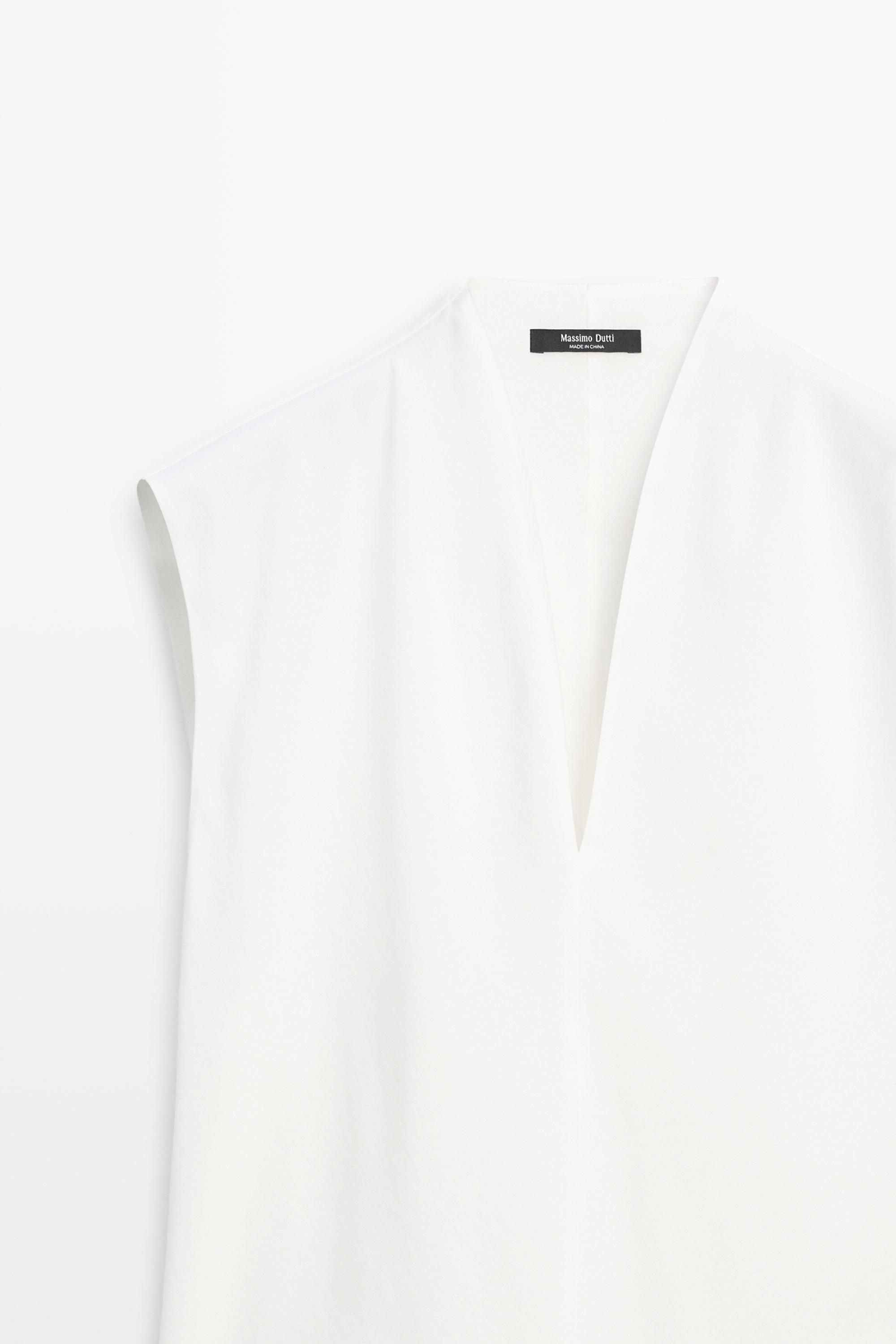 Matching dress with pleated skirt — Off white