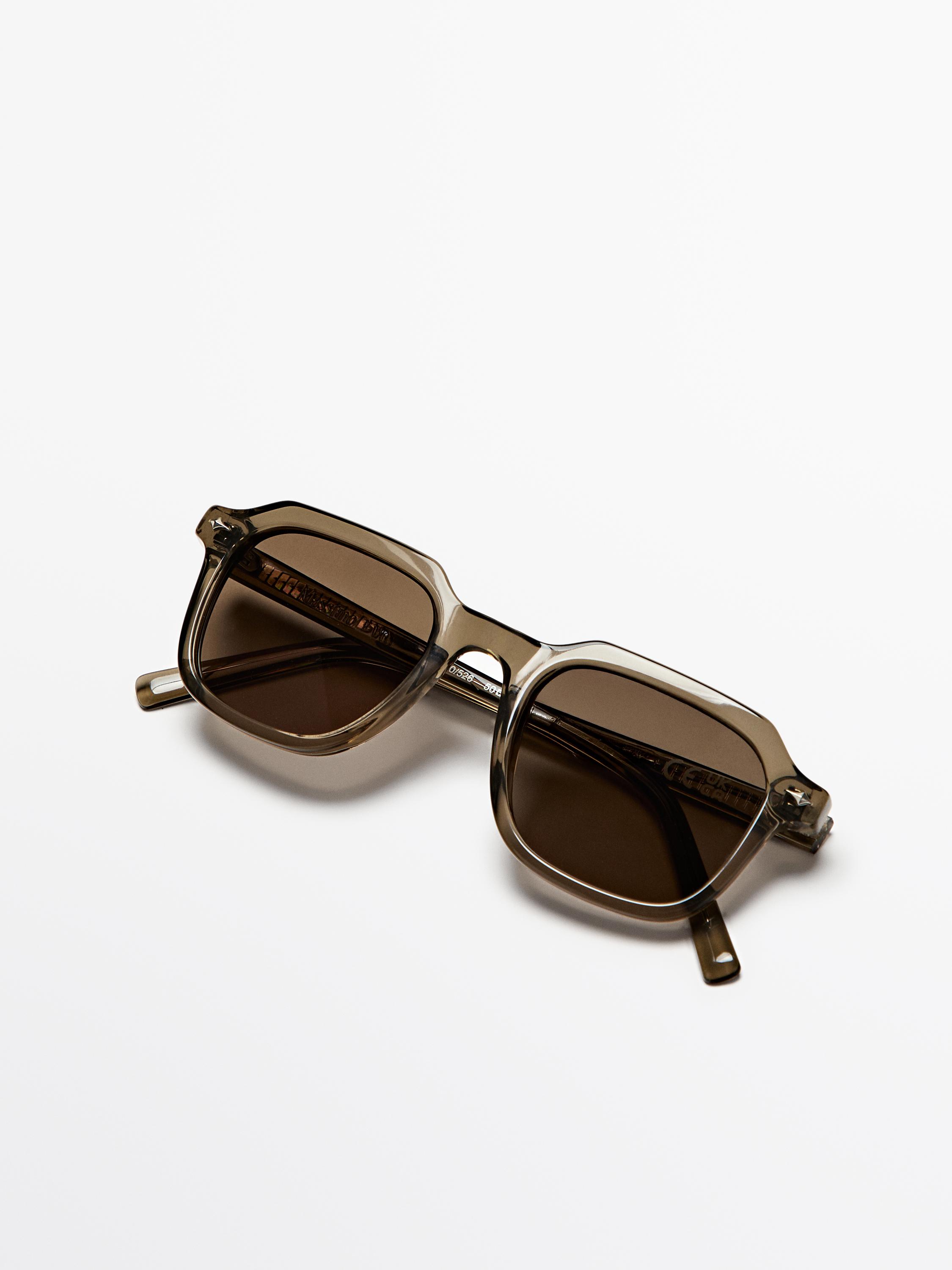 Square sunglasses — PALE GREEN