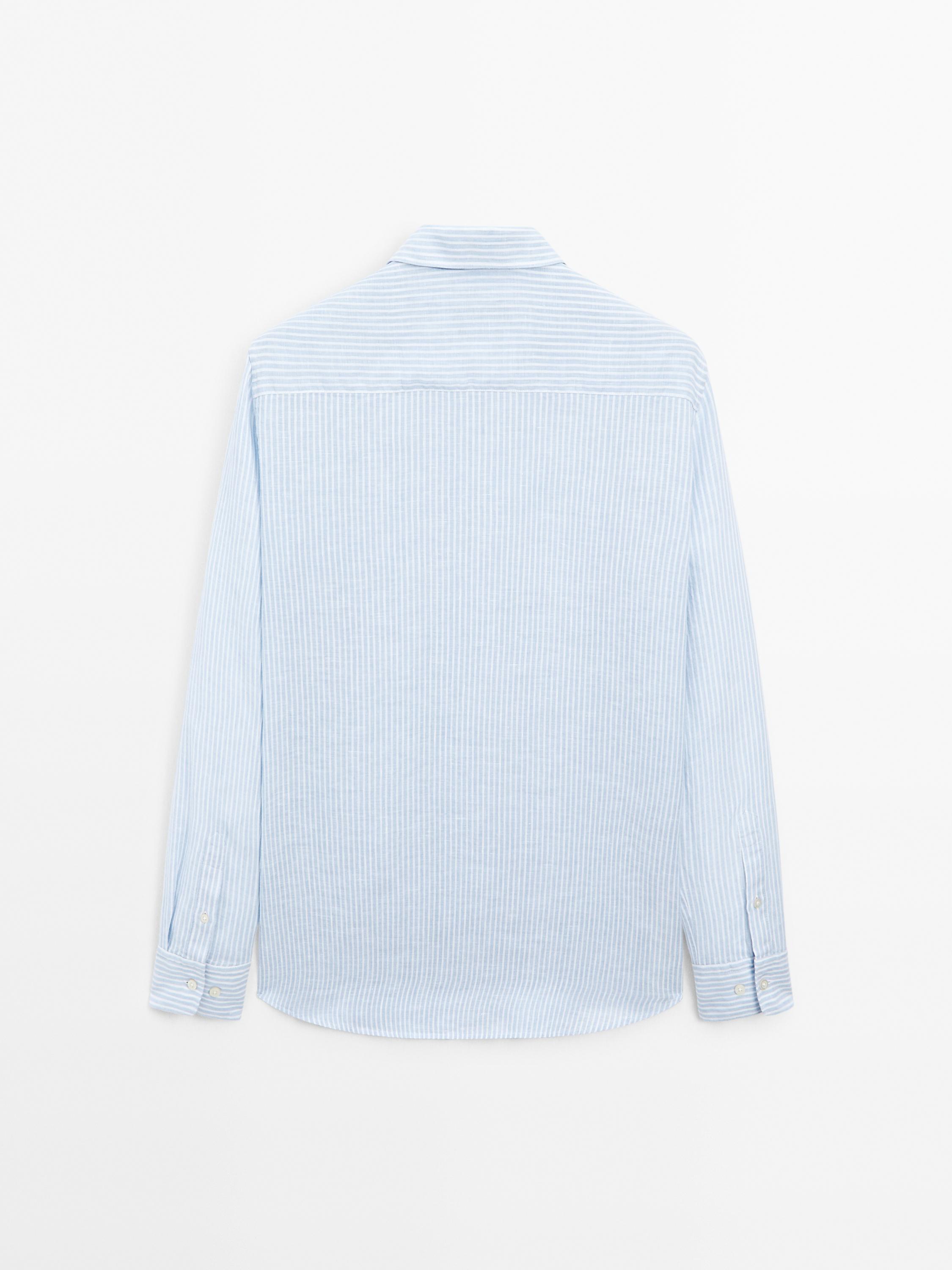 100% linen regular fit shirt