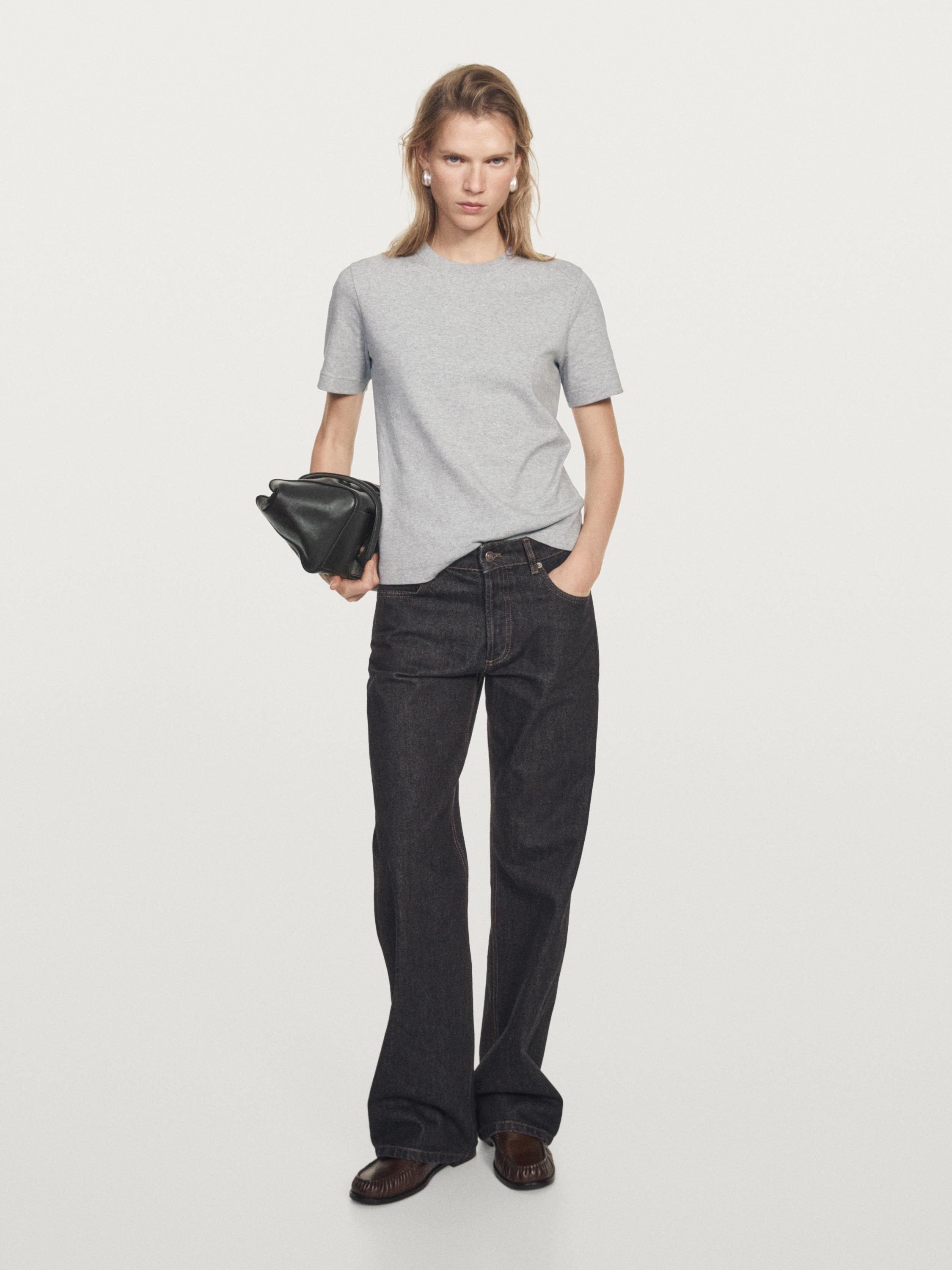 T-skjorte i 100 % bomull  og med rund hals