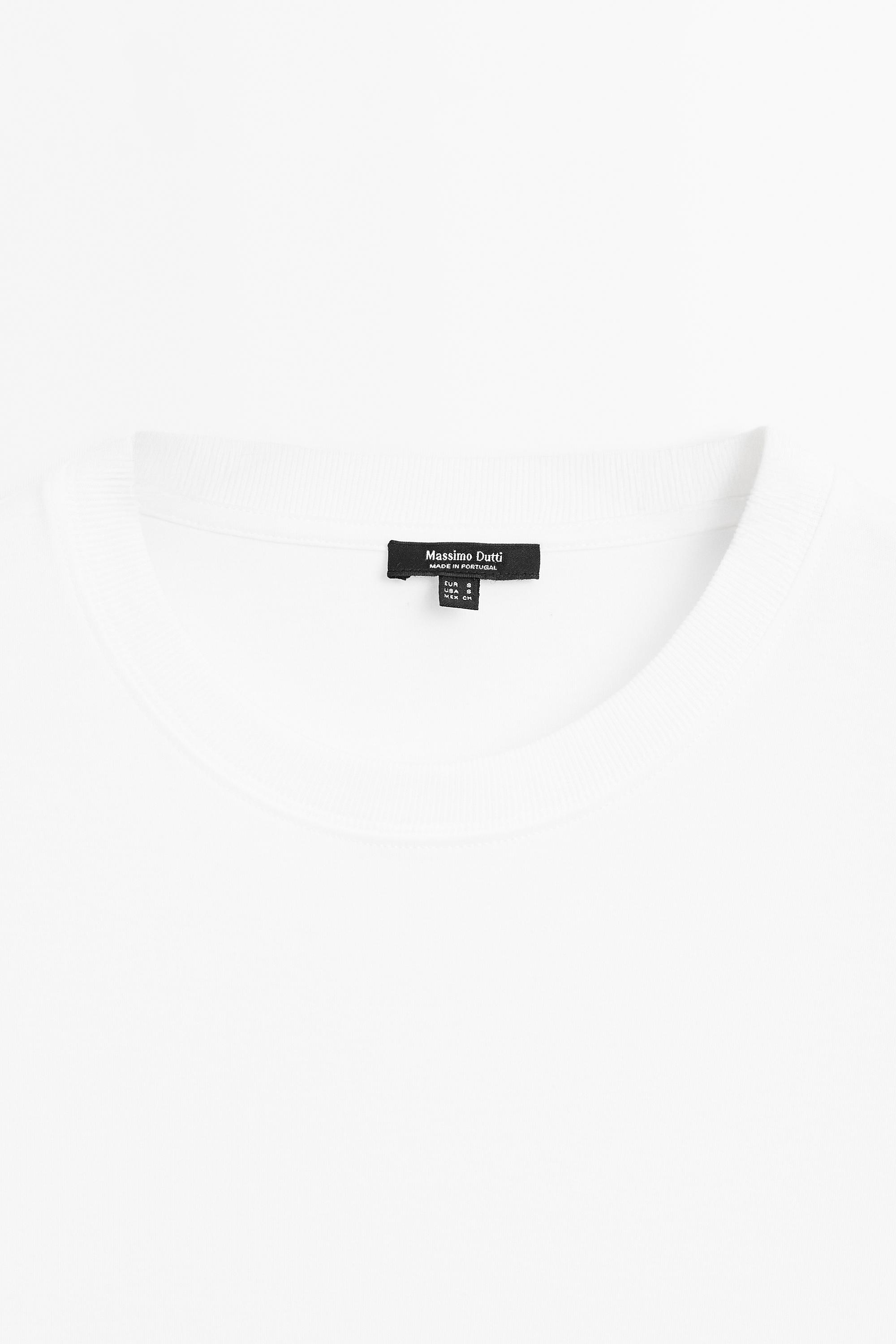 Short sleeve interlock T-shirt — Off white