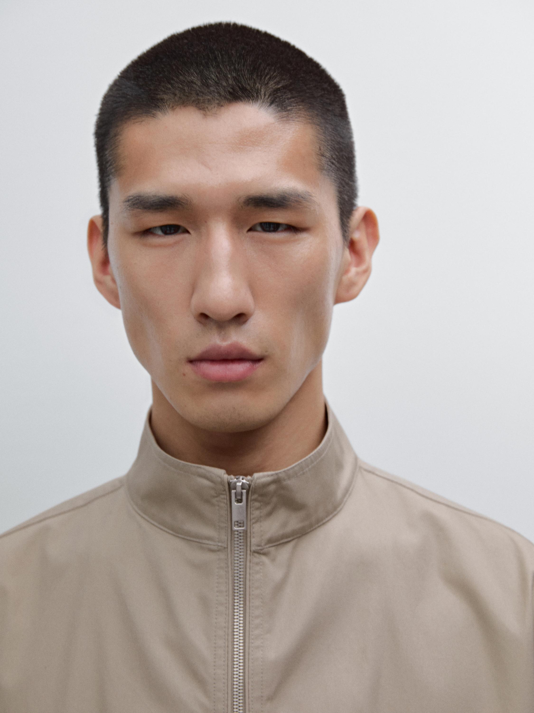100% cotton zip-up jacket