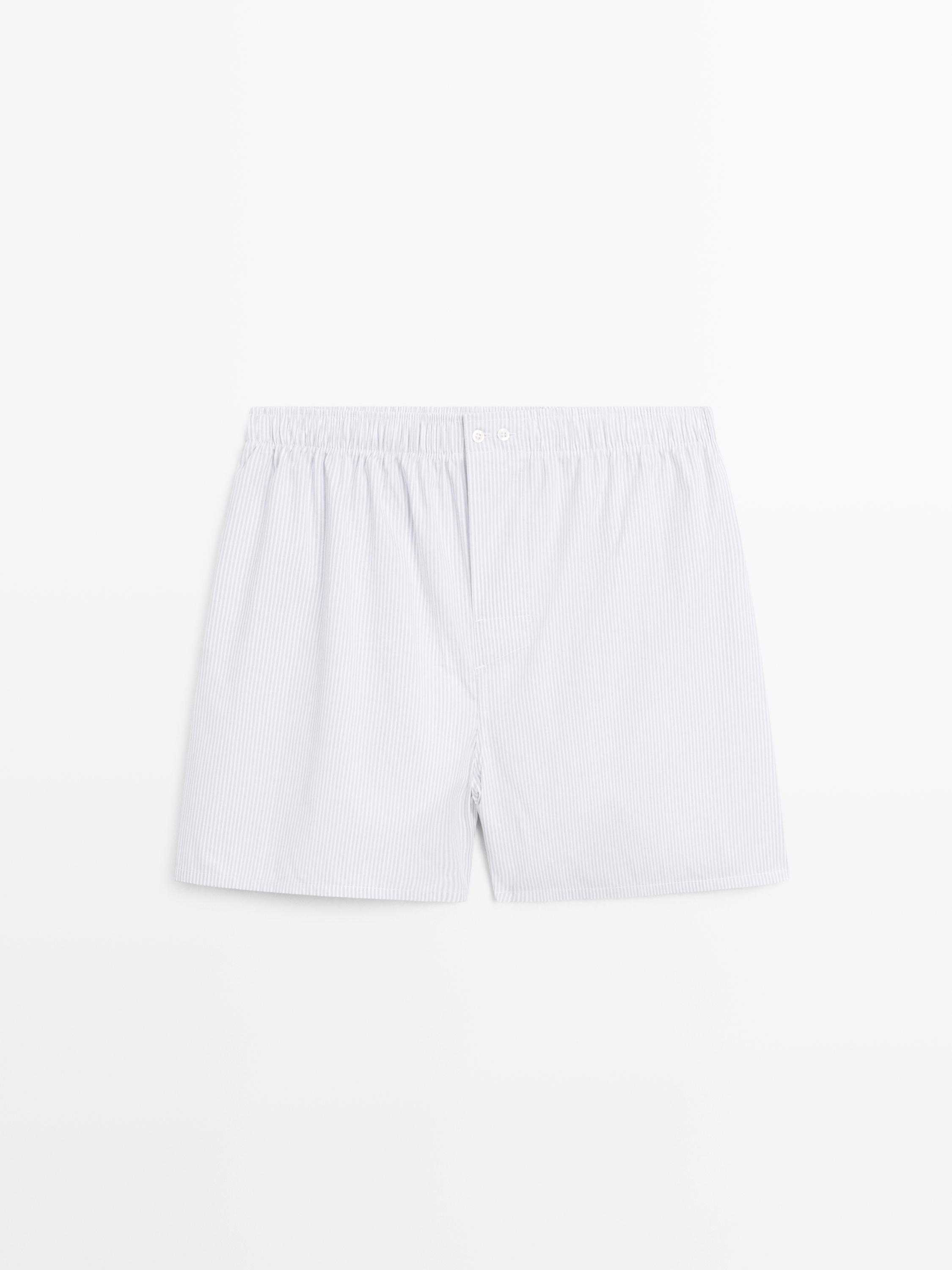 Prugaste bokserice od 100% pamuka