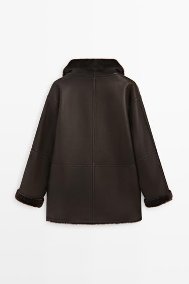 Double-faced lambskin fur coat — BROWN 6