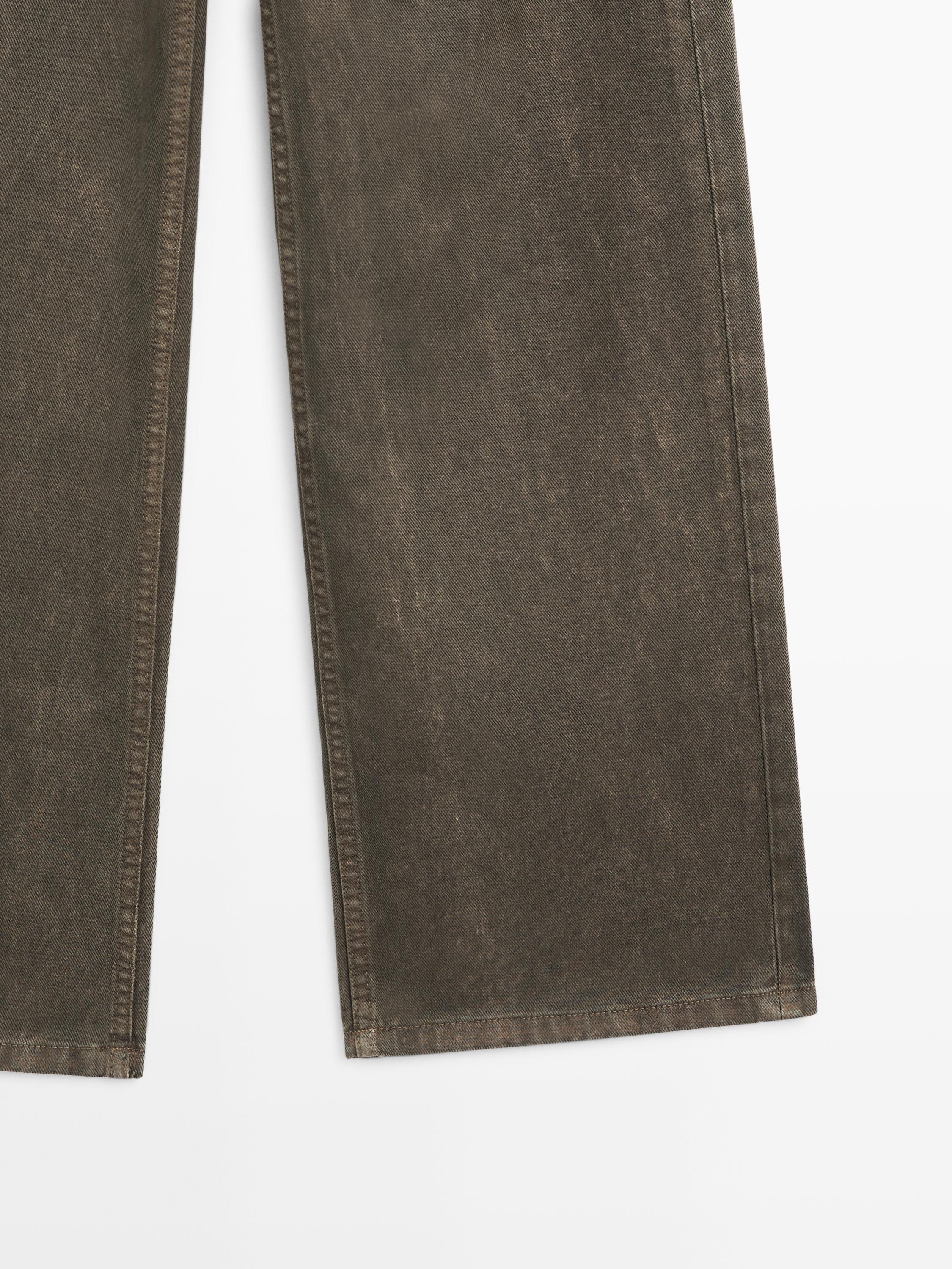Wide-leg jeans — DARK KHAKI