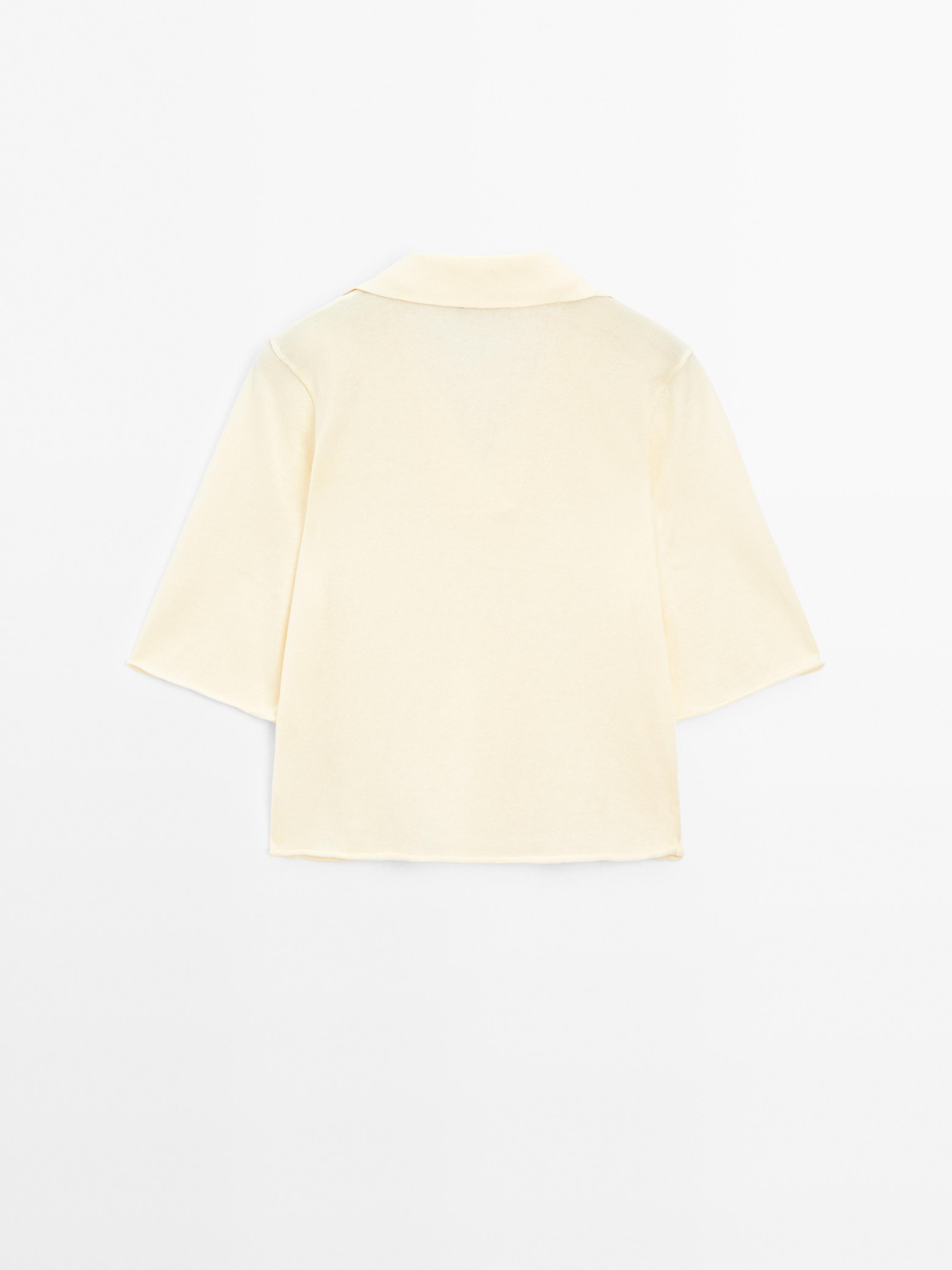 100% cotton knit polo shirt