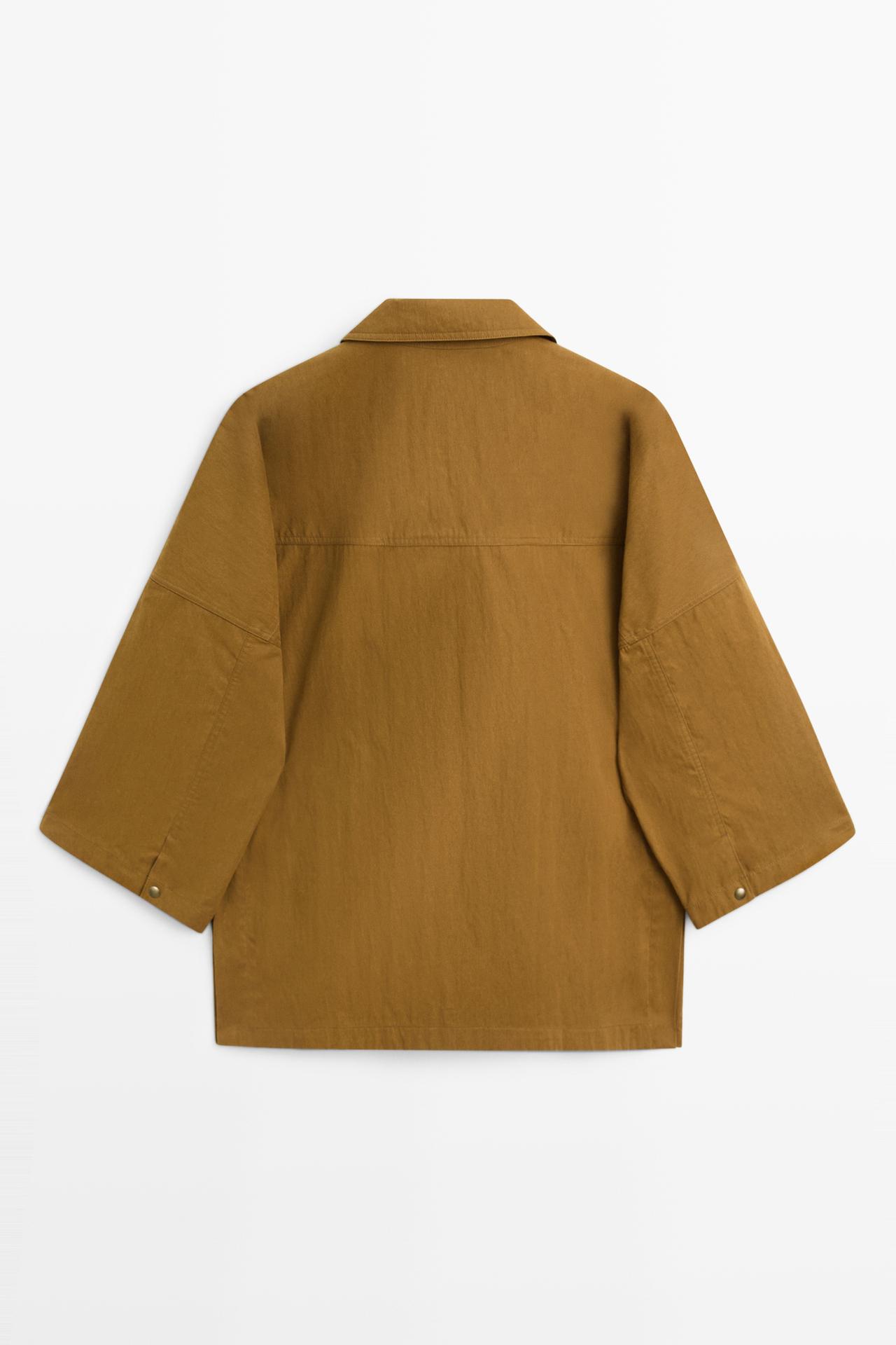 Jacket with collar and buttoned placket — OCHRE