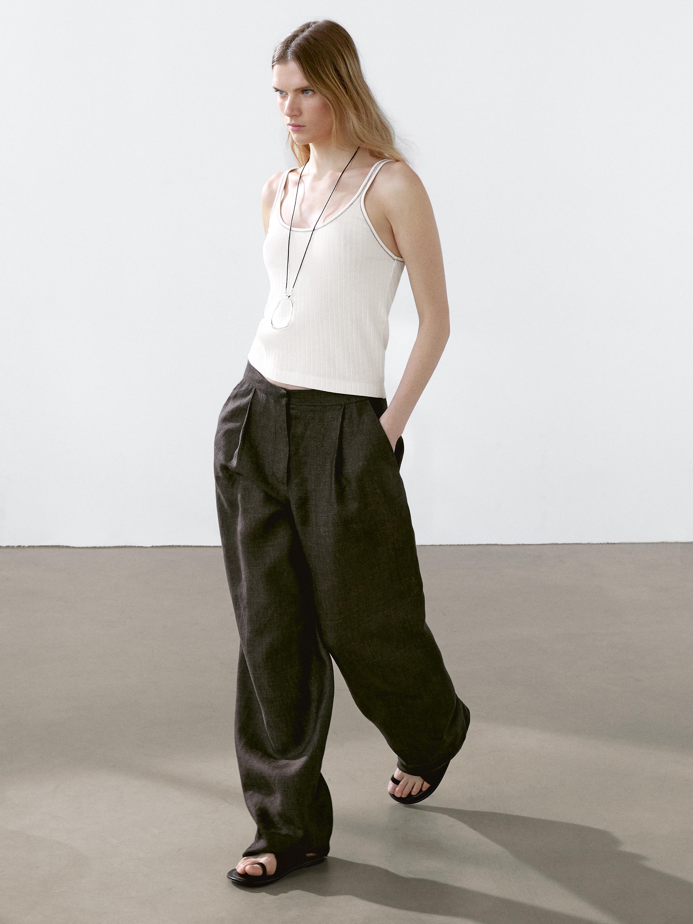 Samarreta punt sense mànigues 100% cotó