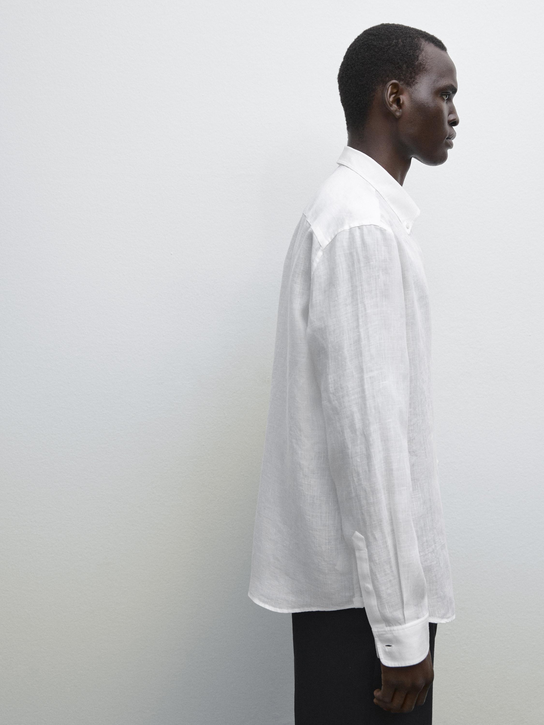 100% linen regular fit shirt