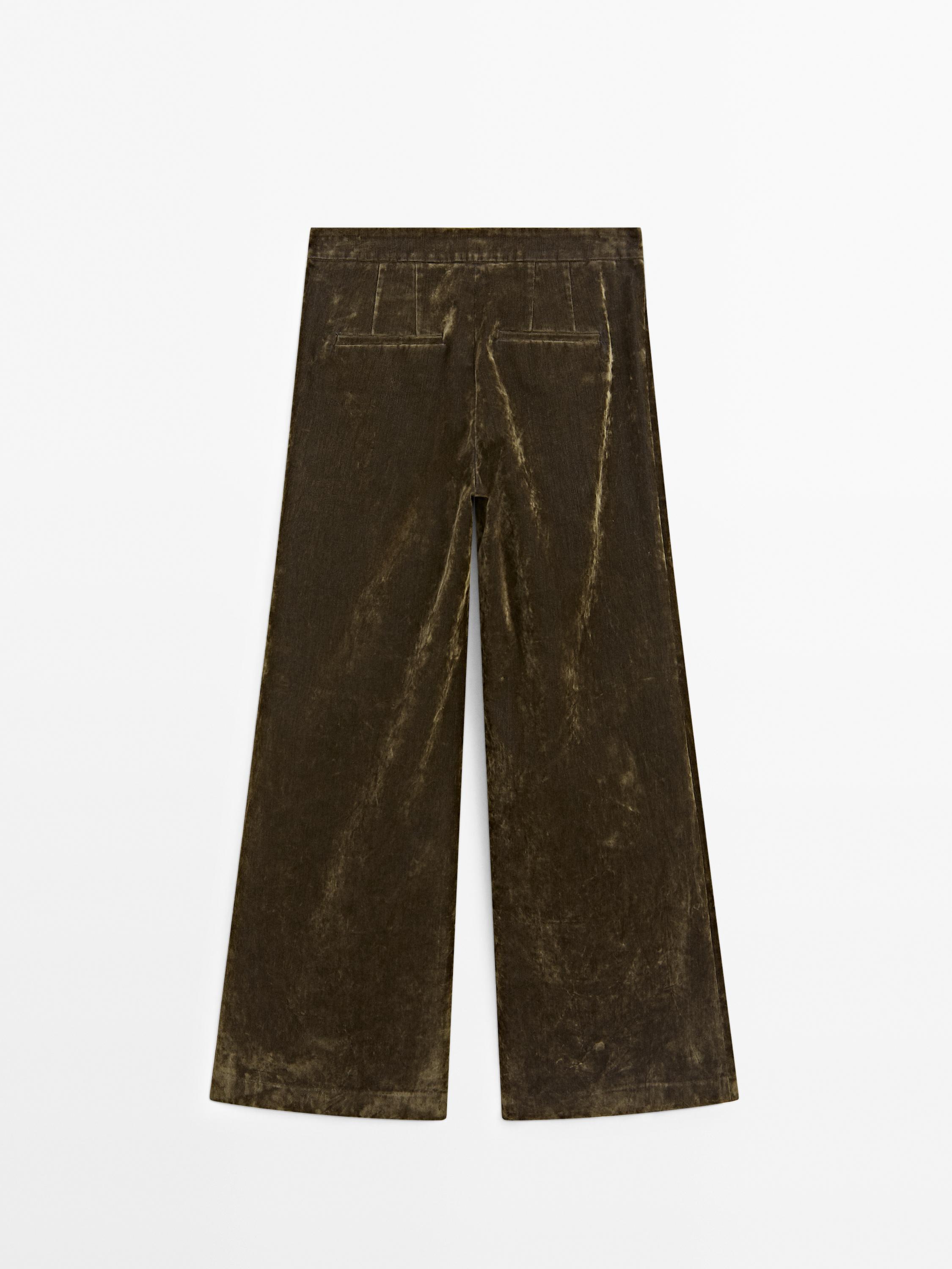 Velvet flared trousers - Studio