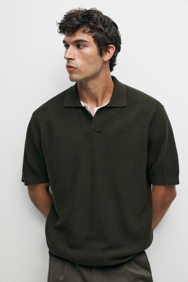 100% cotton knit polo — GREEN 3