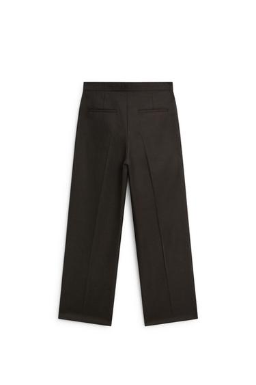 100% wool straight-leg pants - LIMITED EDITION — BROWN MARL 7