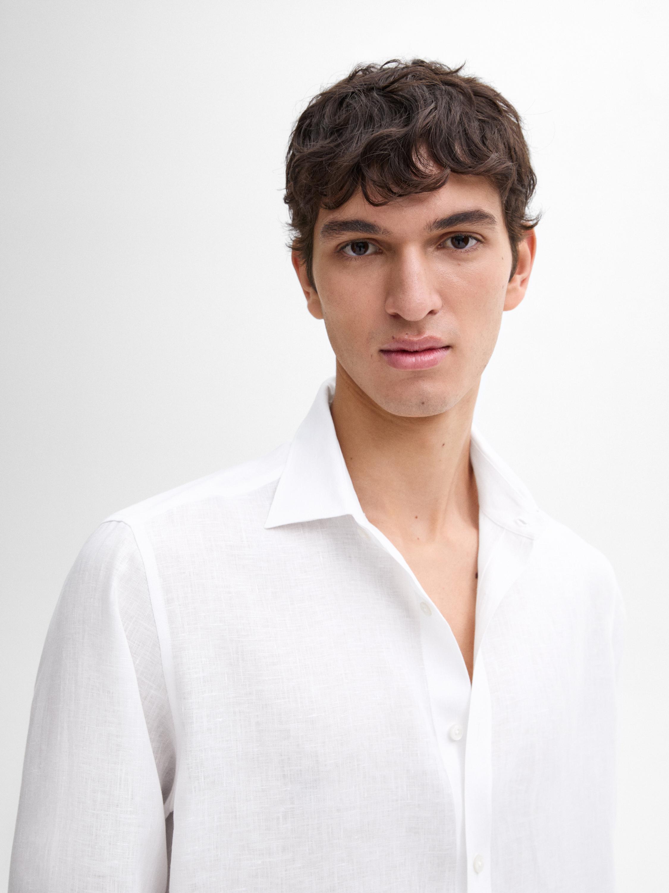 Flowing 100% linen shirt