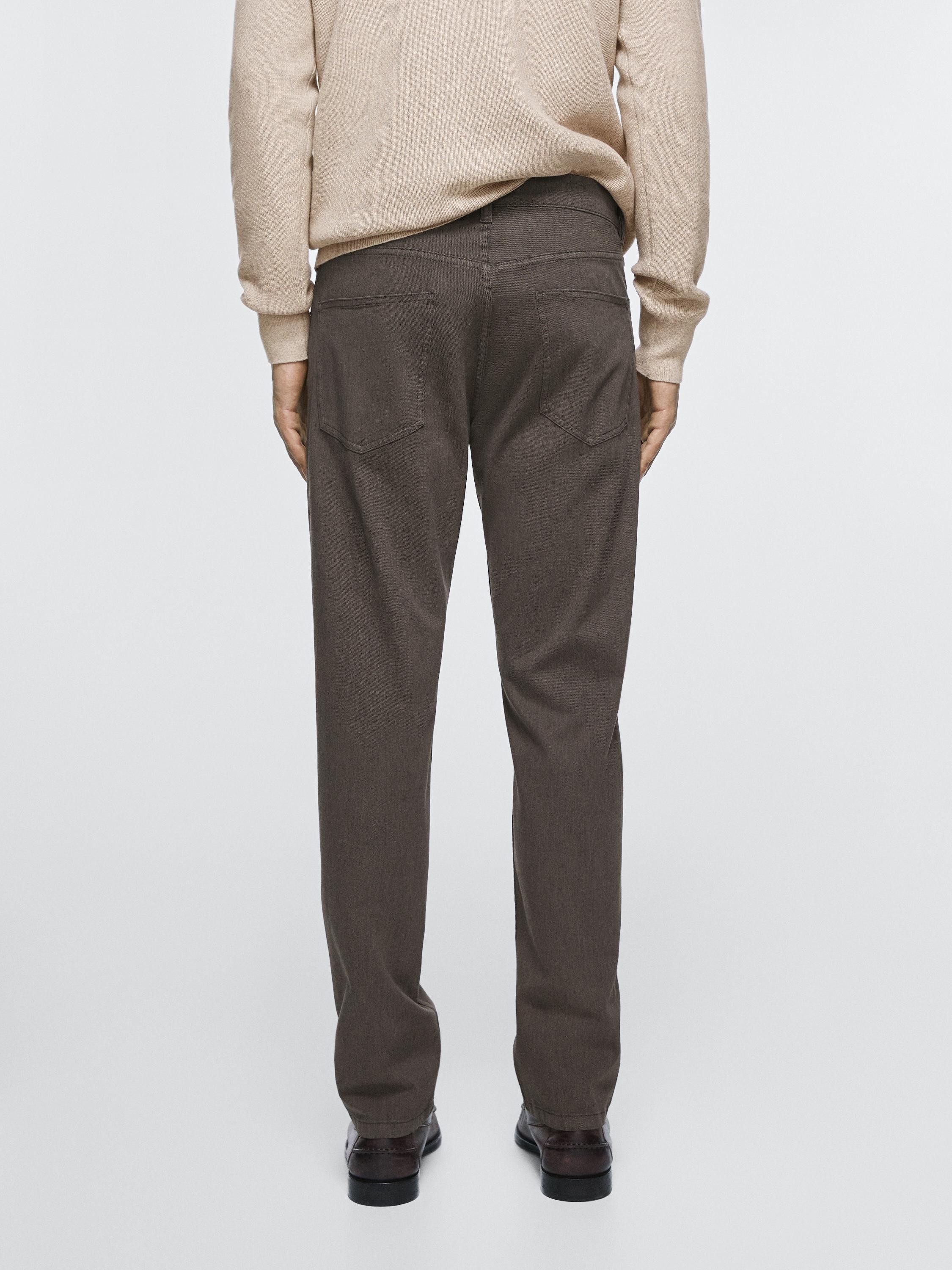 Tapered fit jeans — Greyish green