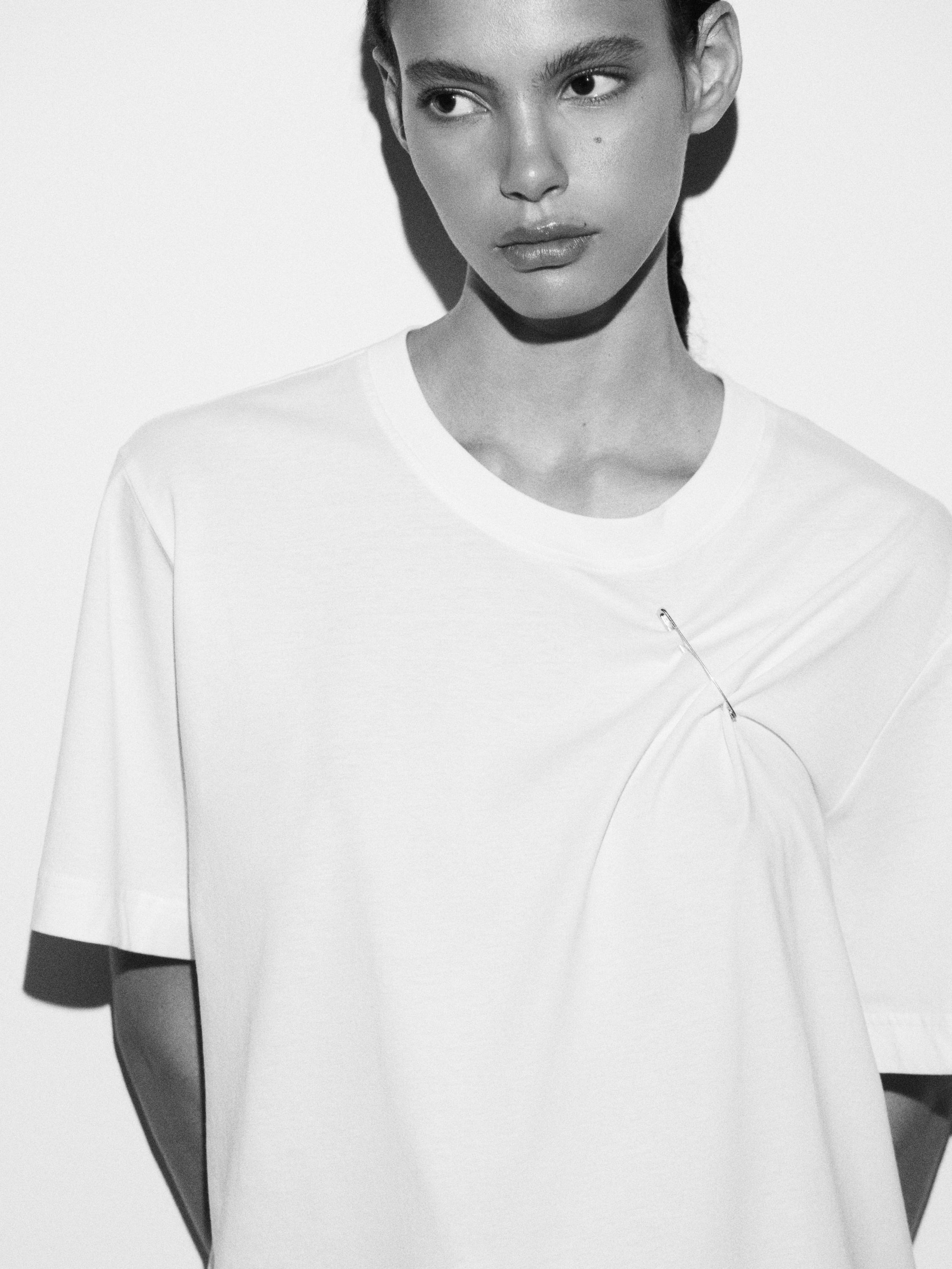 Short sleeve interlock T-shirt — Off white
