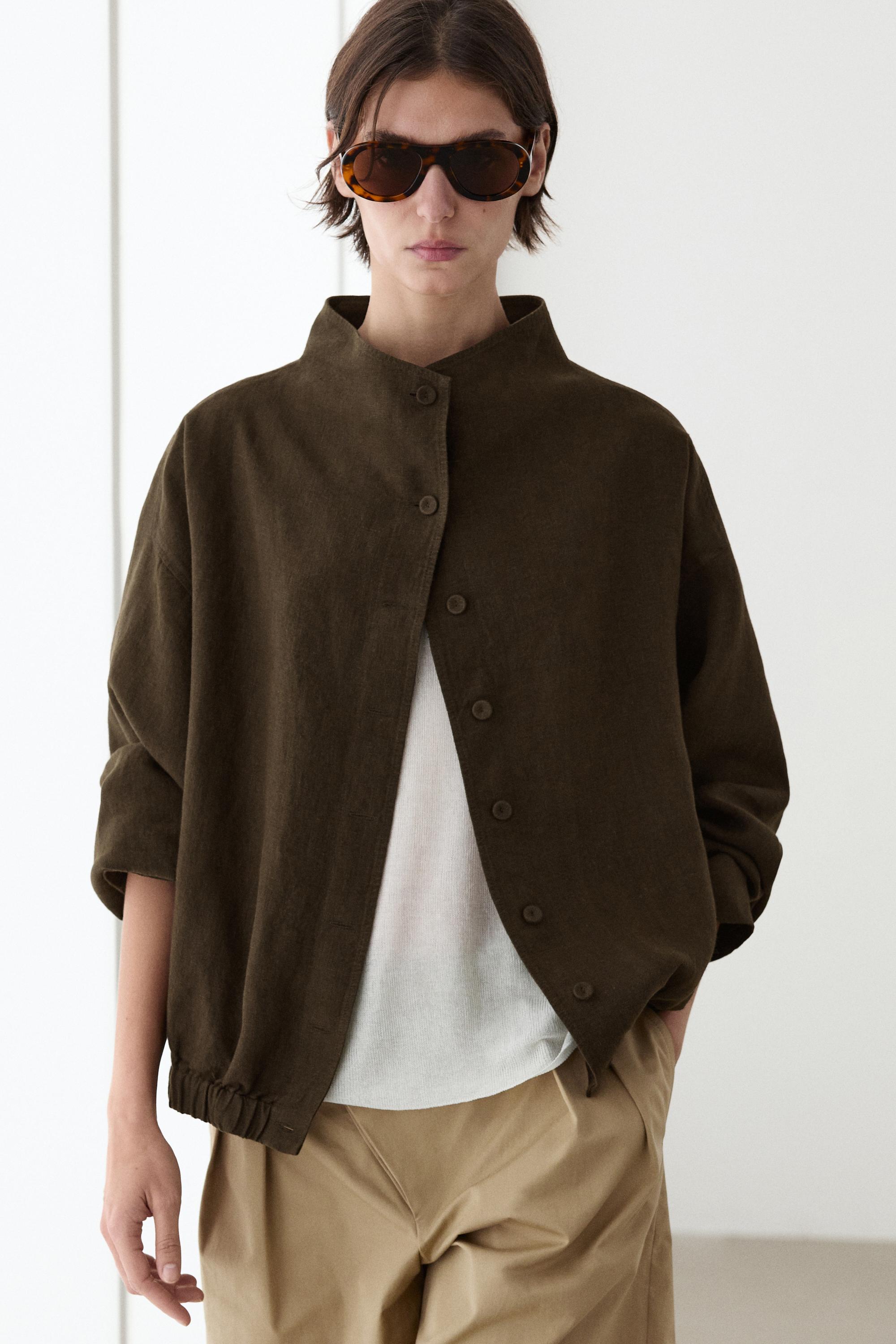 bomber jakna od 100% lana
