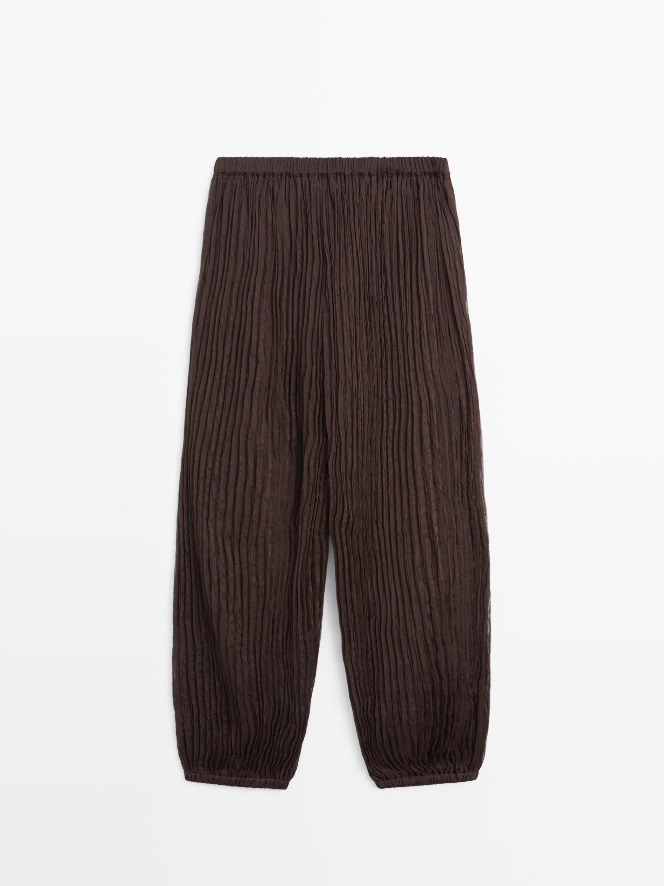 Pilili şalvar pantolon