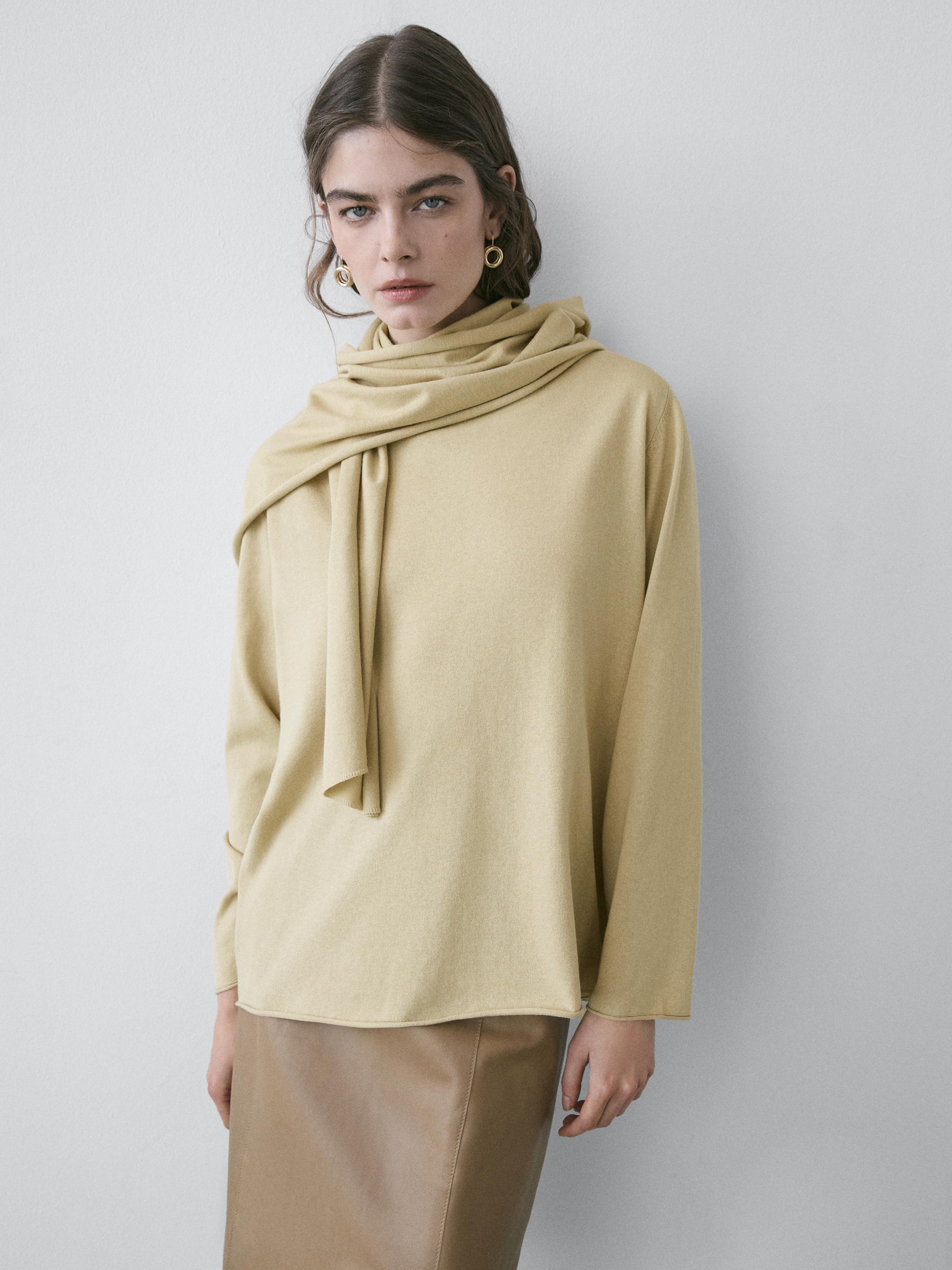 Nappa leather mini skirt