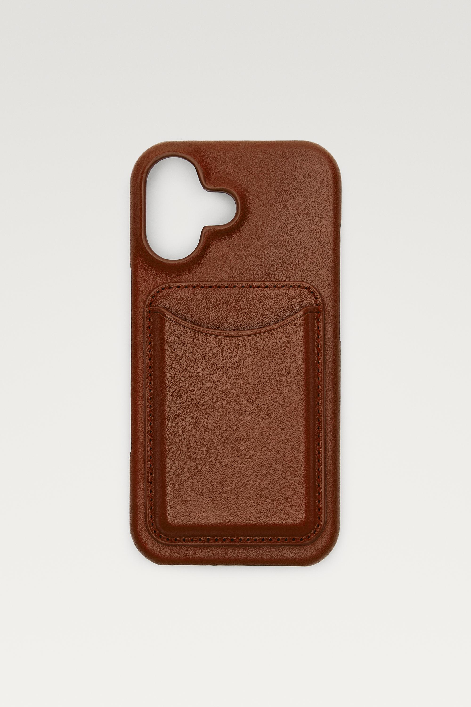 Nappa leather iPhone 17 case