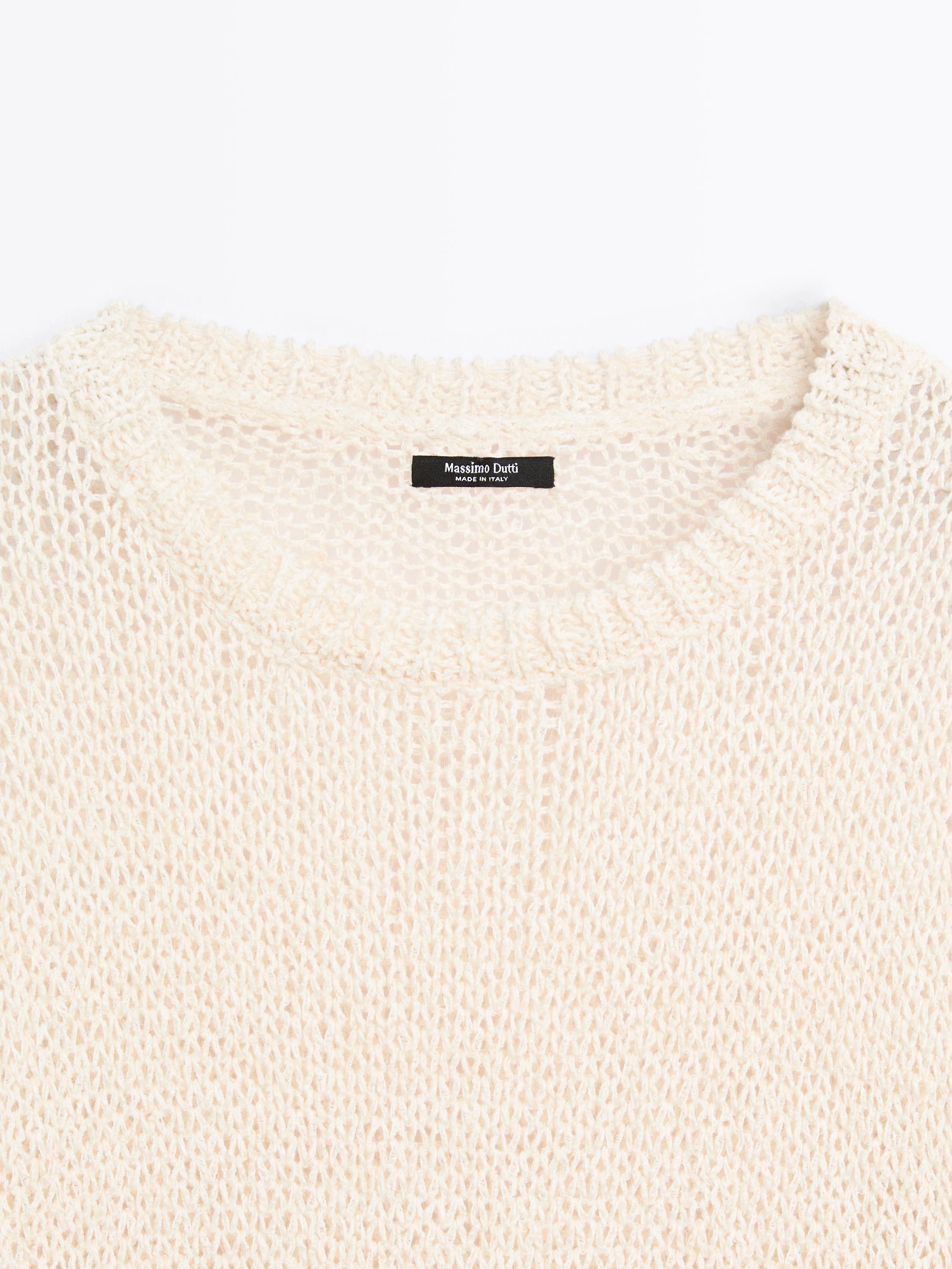 Oversize openwork sweater