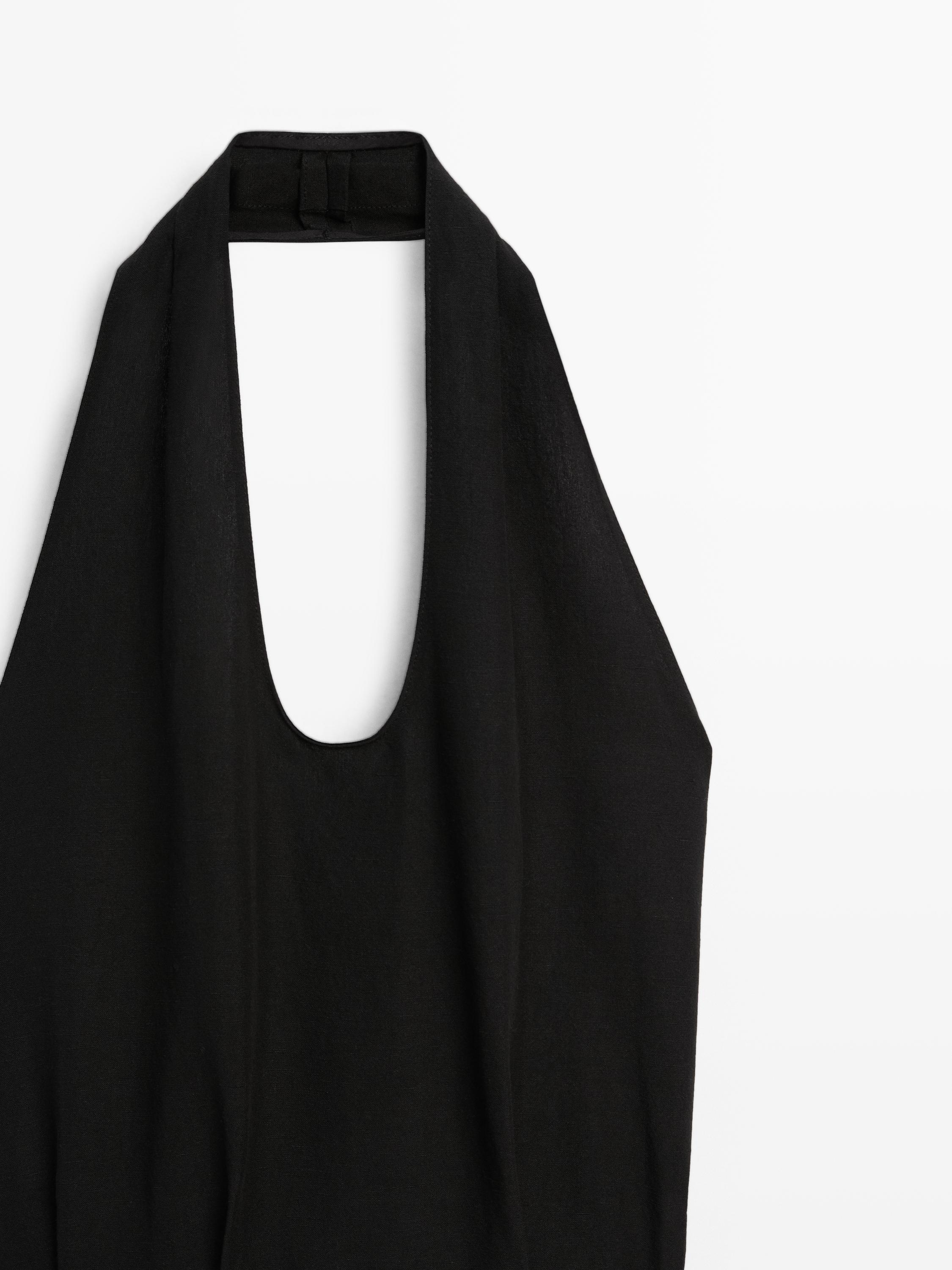 Long contrast dress