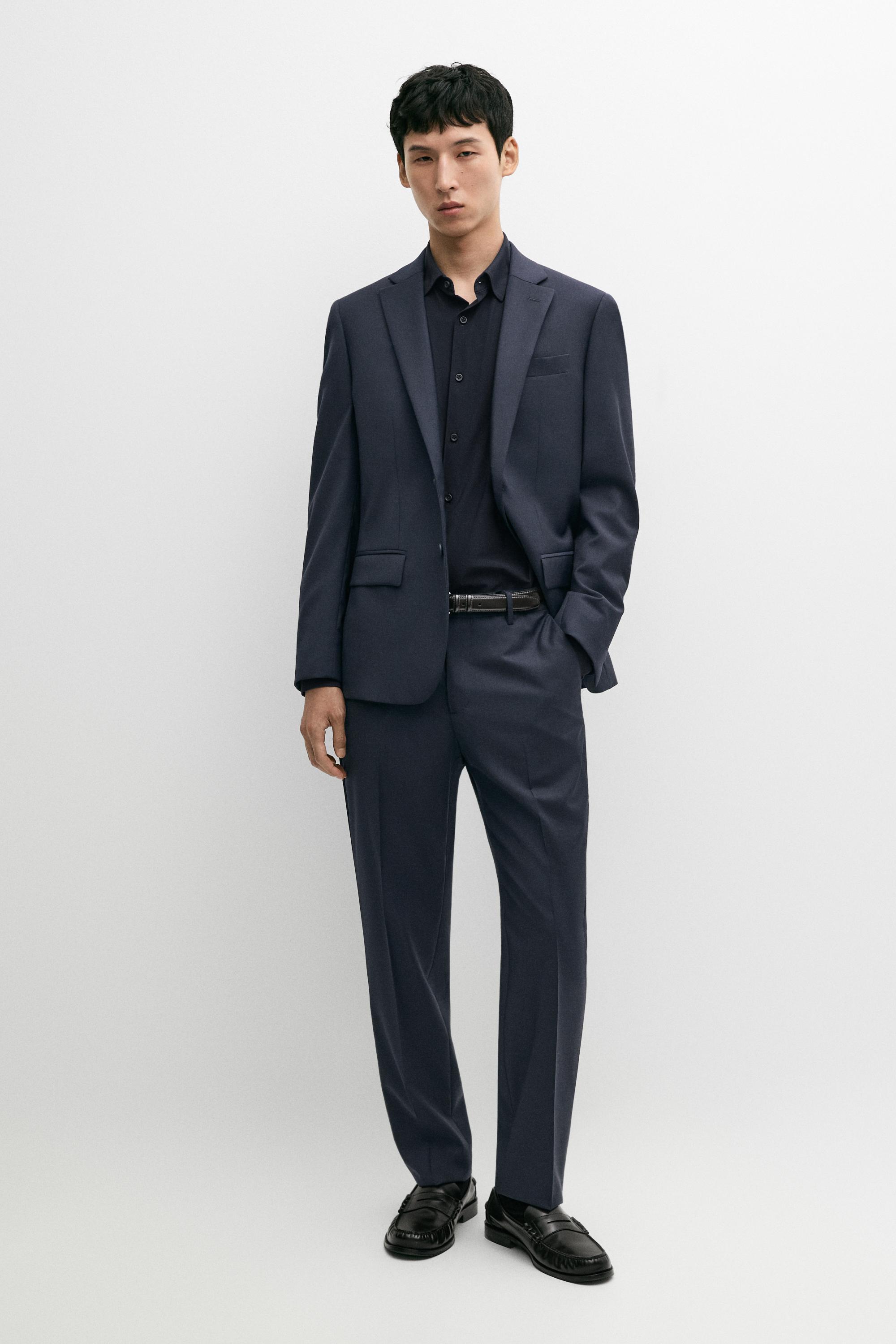 Cold wool suit trousers