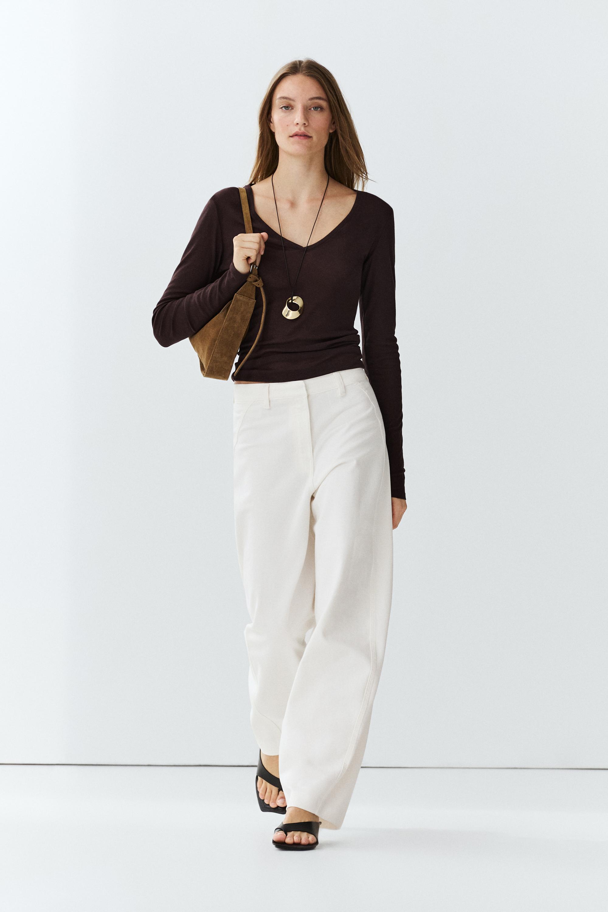 100% Cotton barrel fit pants