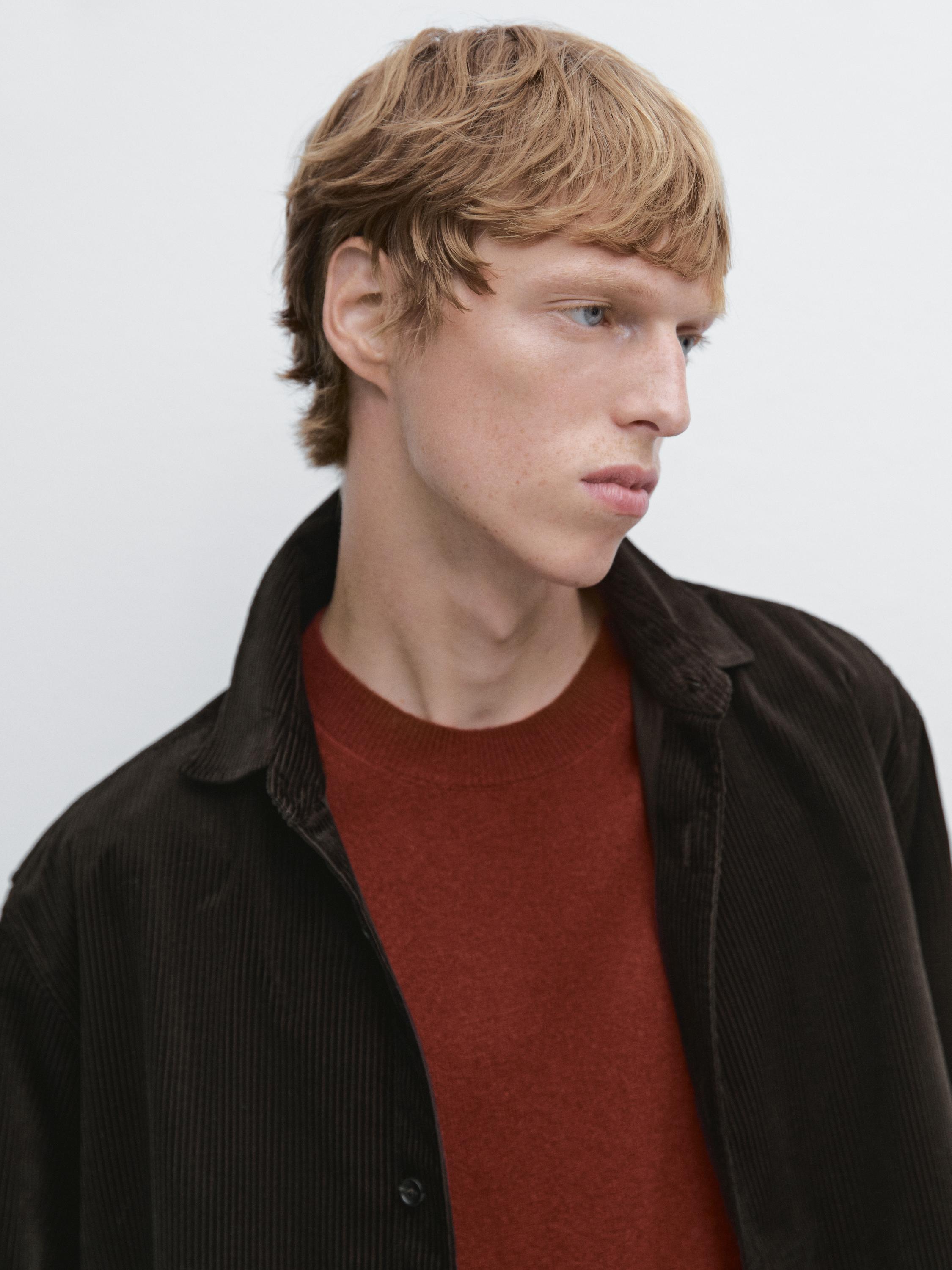 Regular fit corduroy overshirt