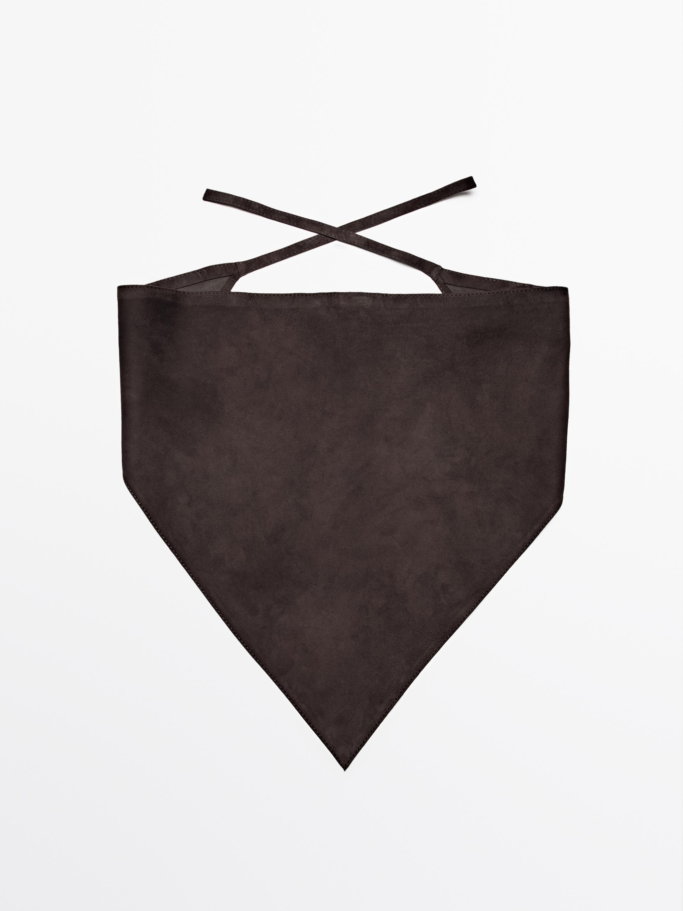 Suede leather bandana