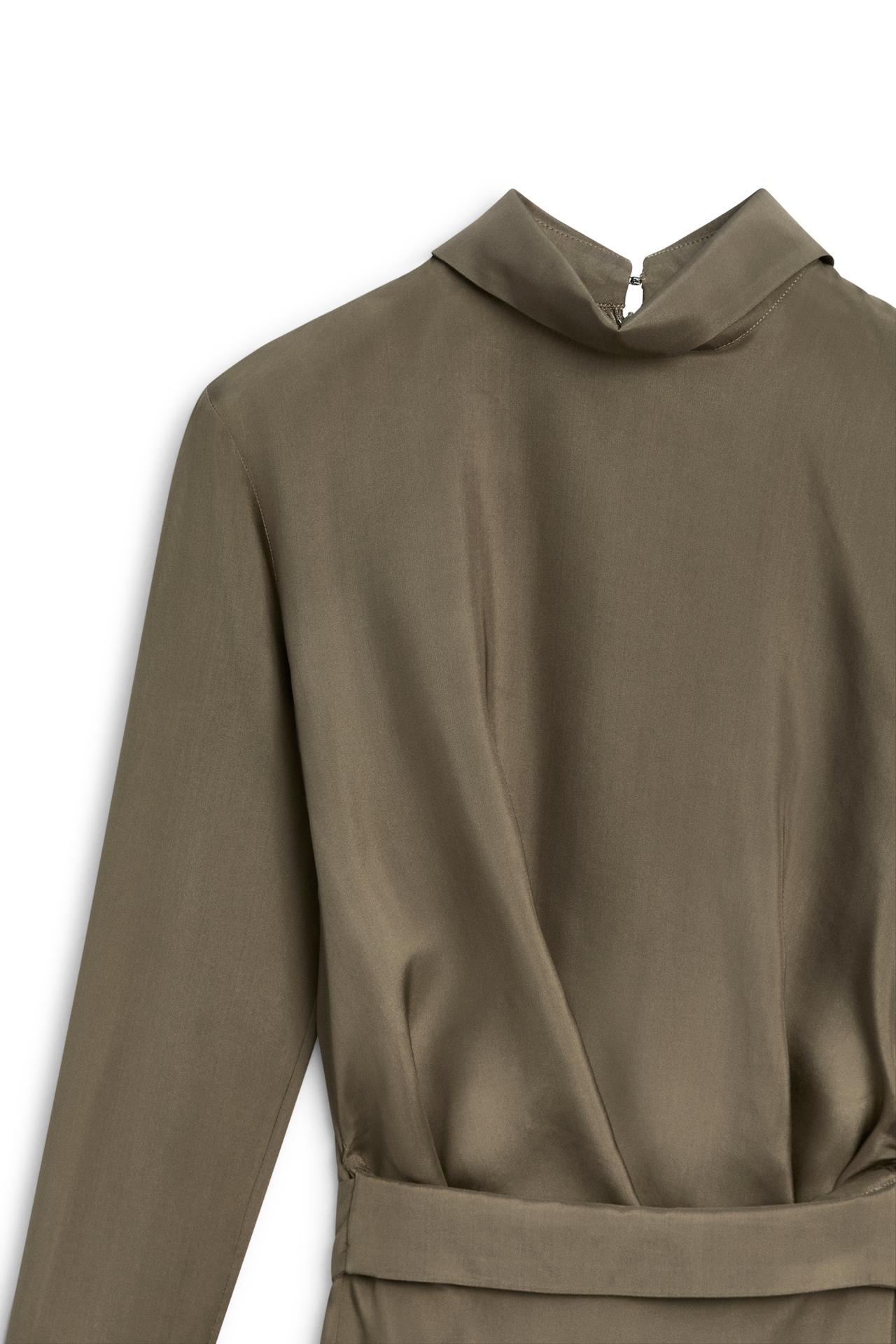 Flowing asymmetric midi dress - LIMITED EDITION — MOLE BROWN