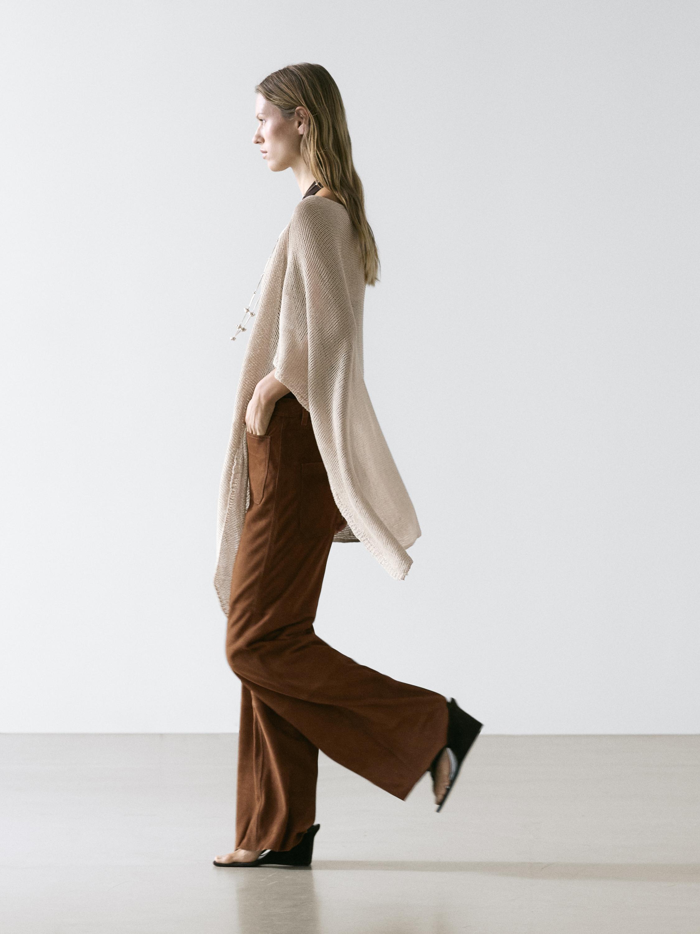 Capa punto mezcla lino