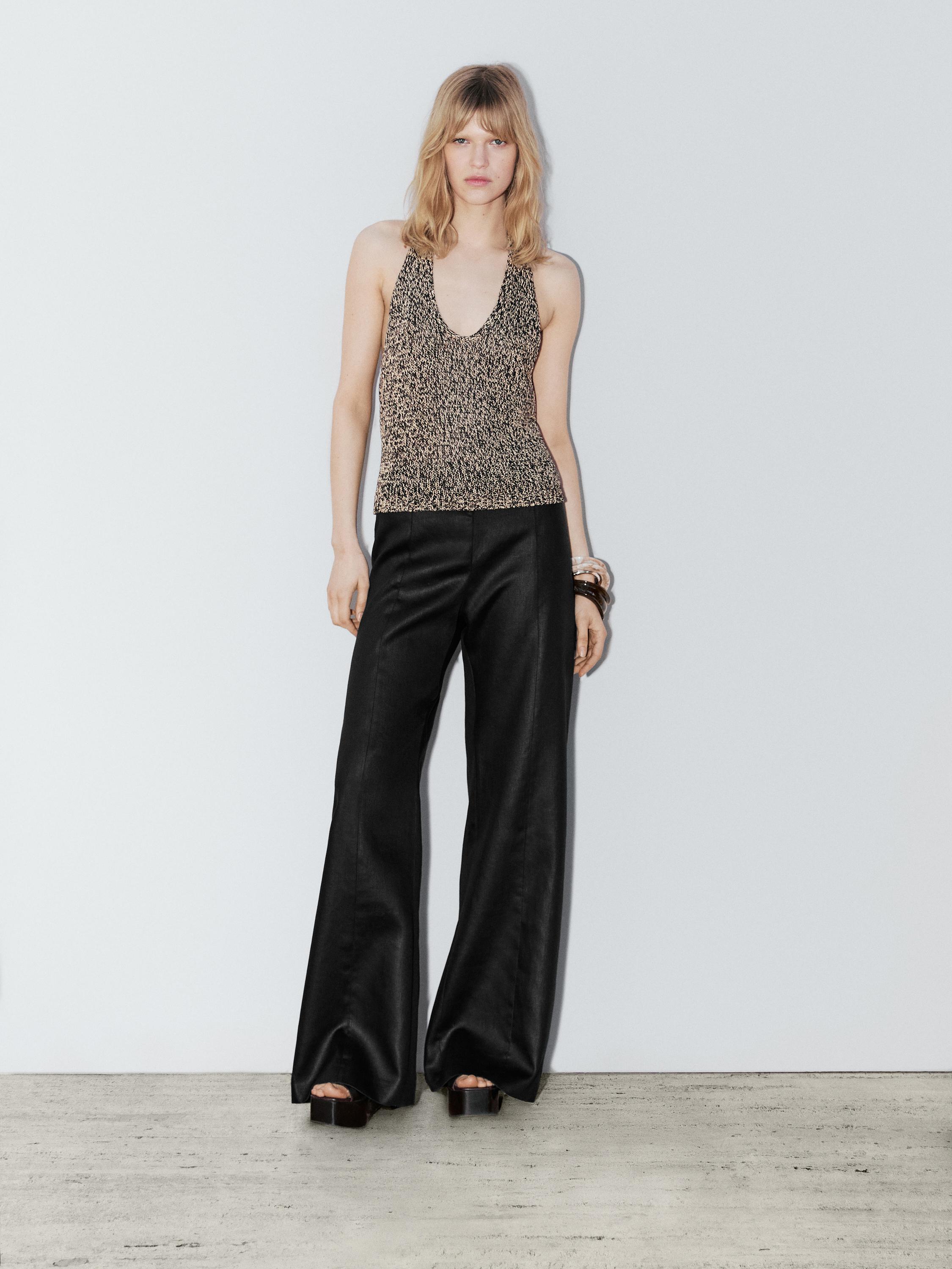 Top halter de malha jaspeada - Studio