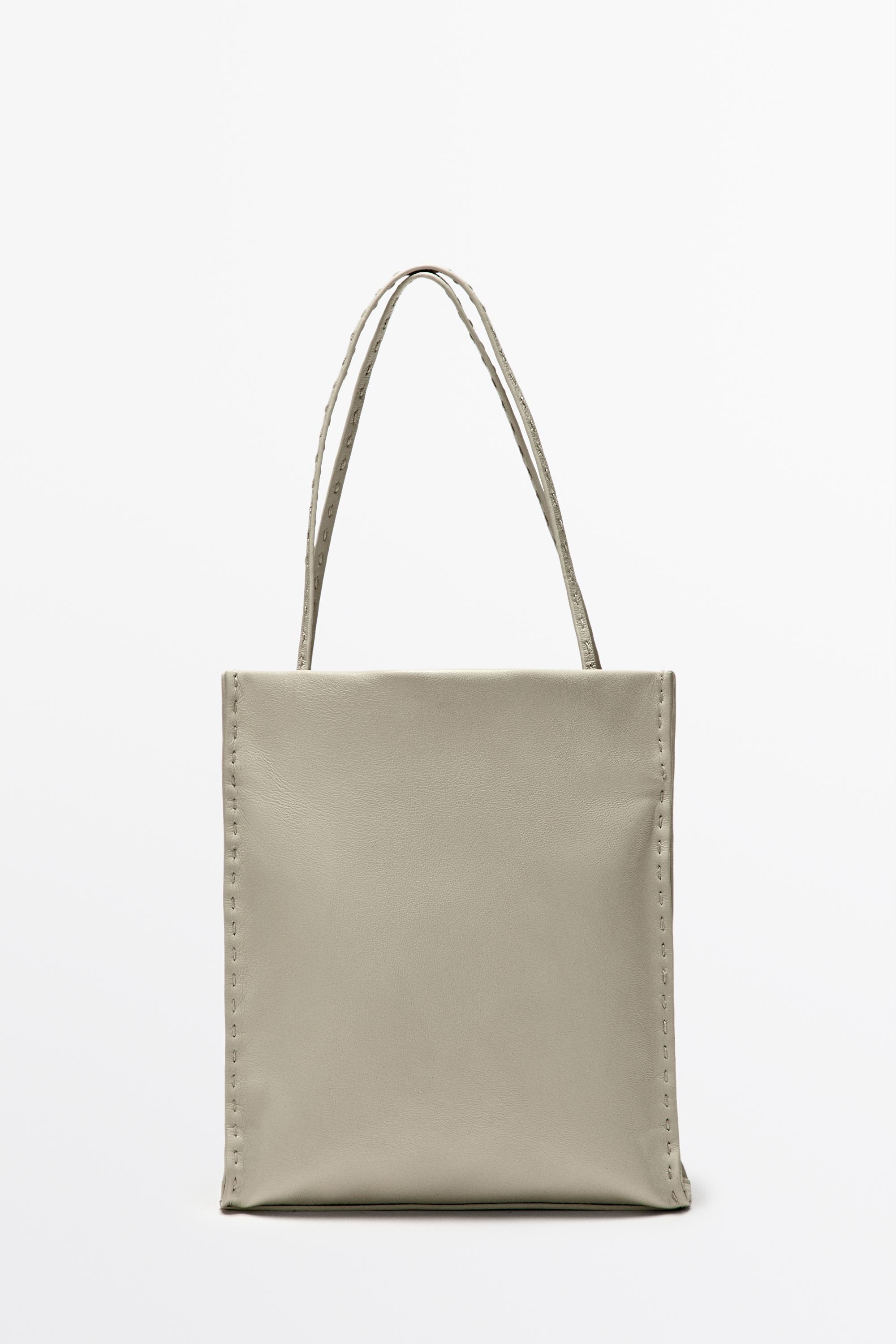 Nappa leather double compartment bag — Gold