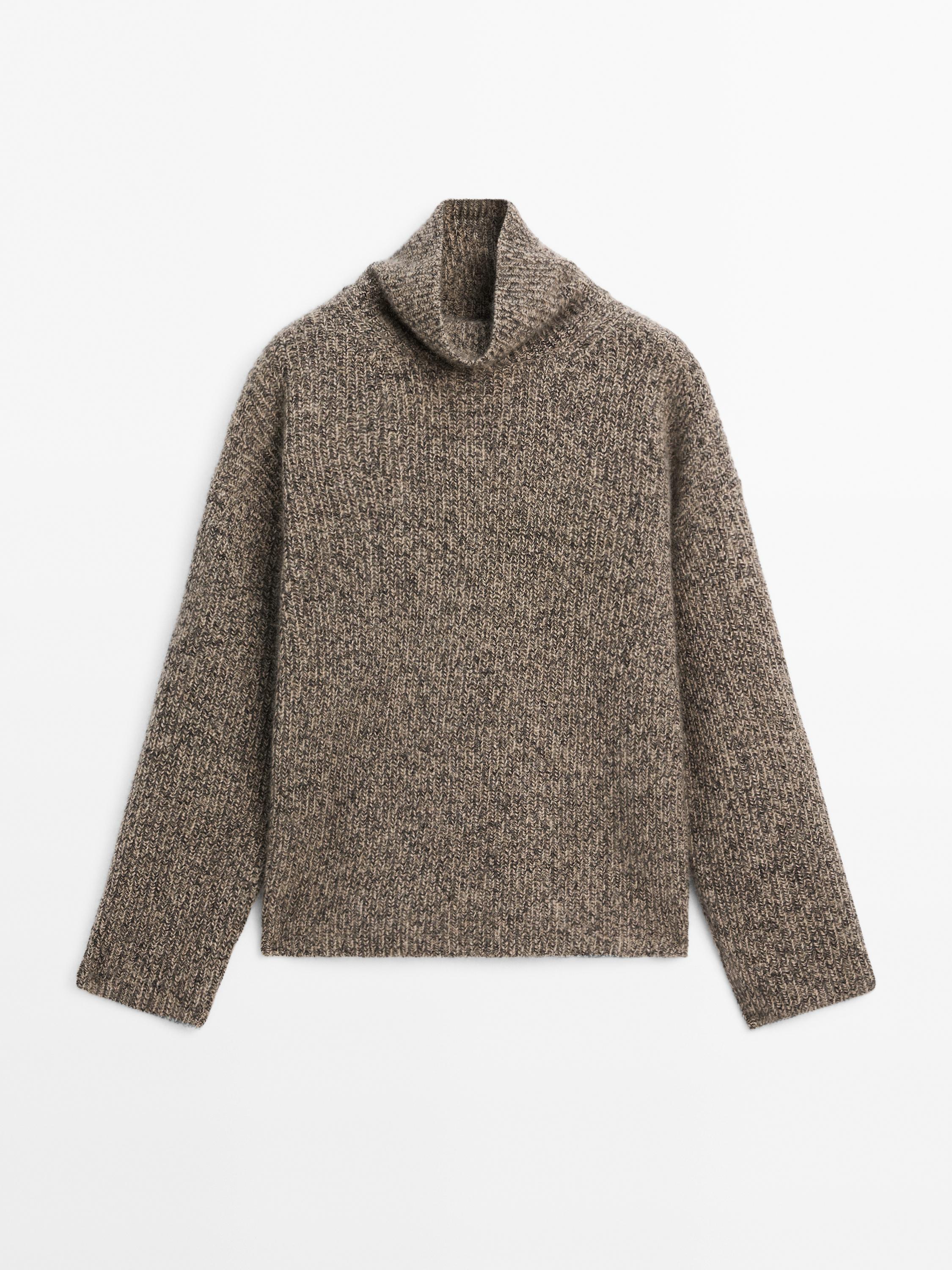 Pullover a collo alto 100% cashmere
