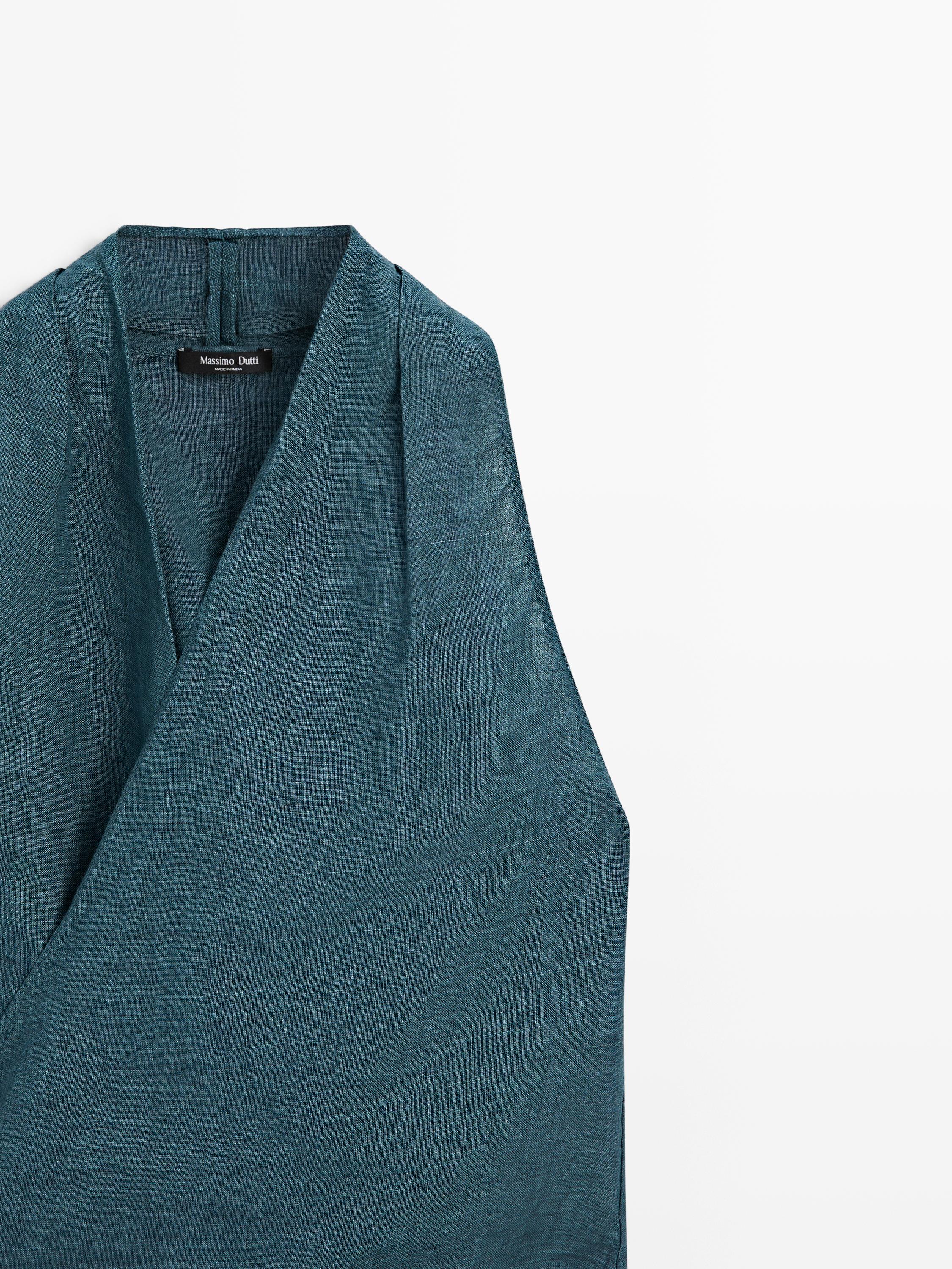 täislinane hõlmiksärk lipsuga