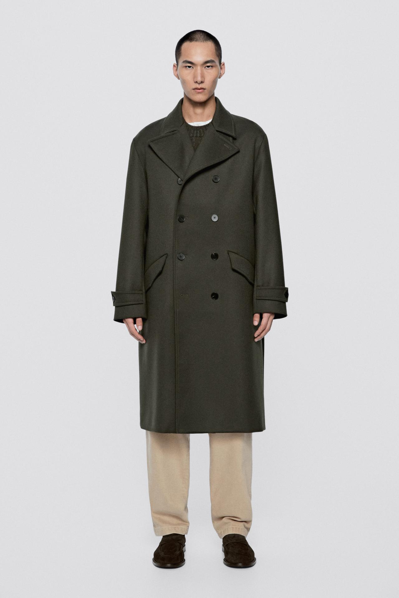 Double-breasted long coat - LIMITED EDITION — GREEN