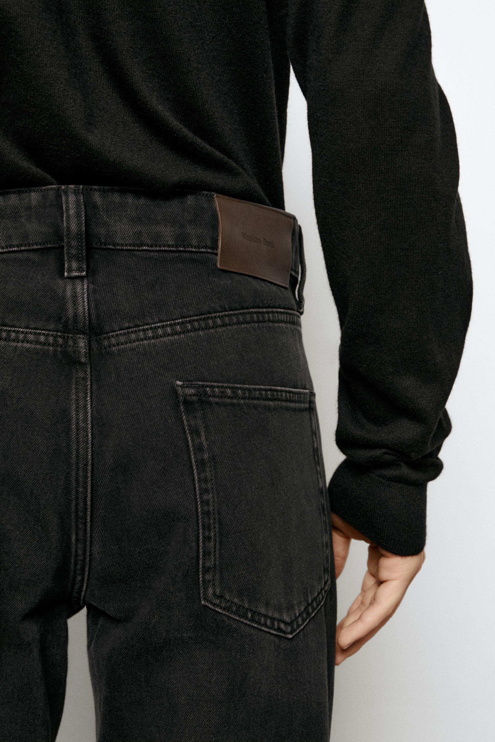 Tapered fit jeans — CHARCOAL
