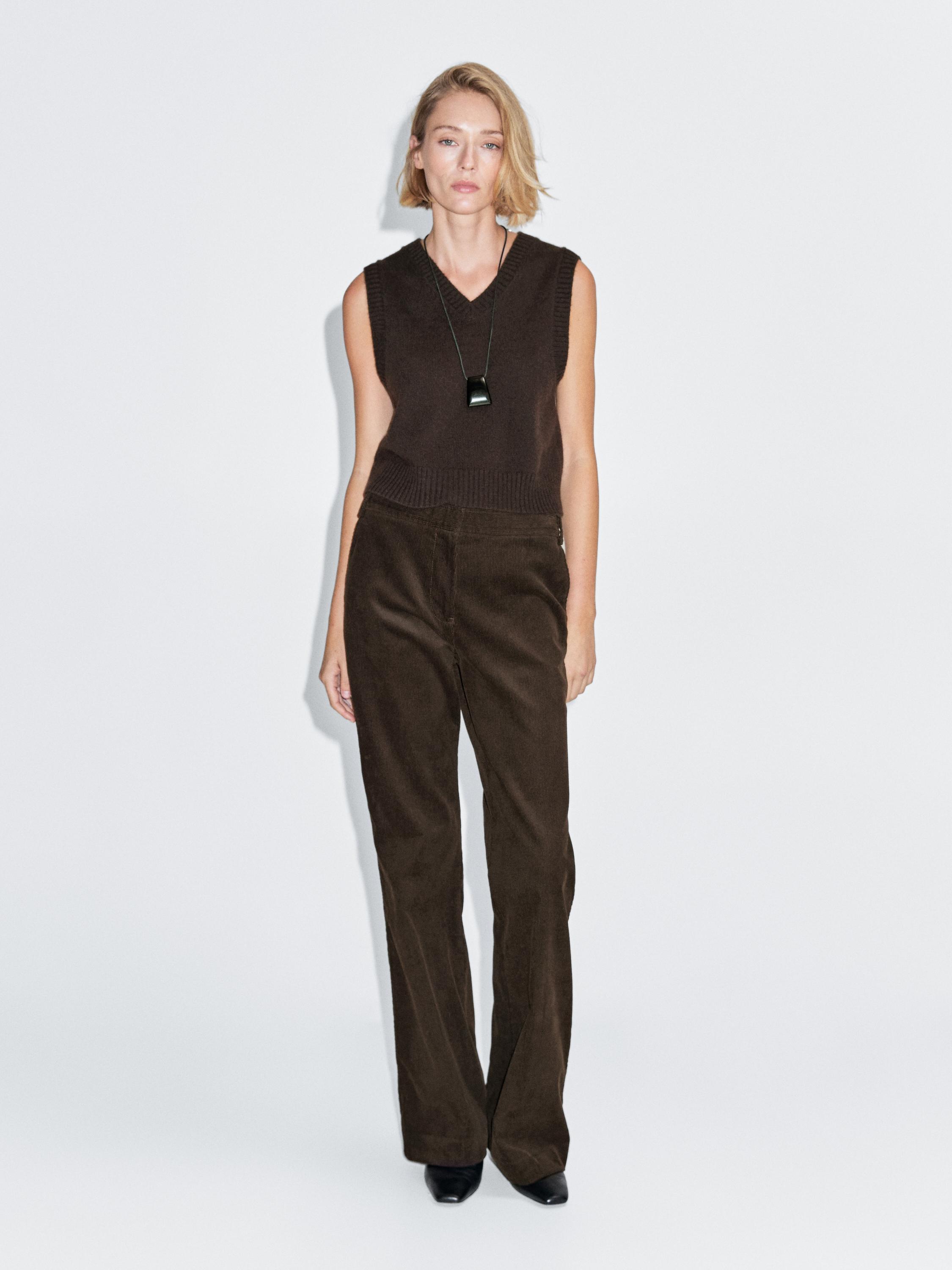 Κοτλέ παντελόνι flare fit