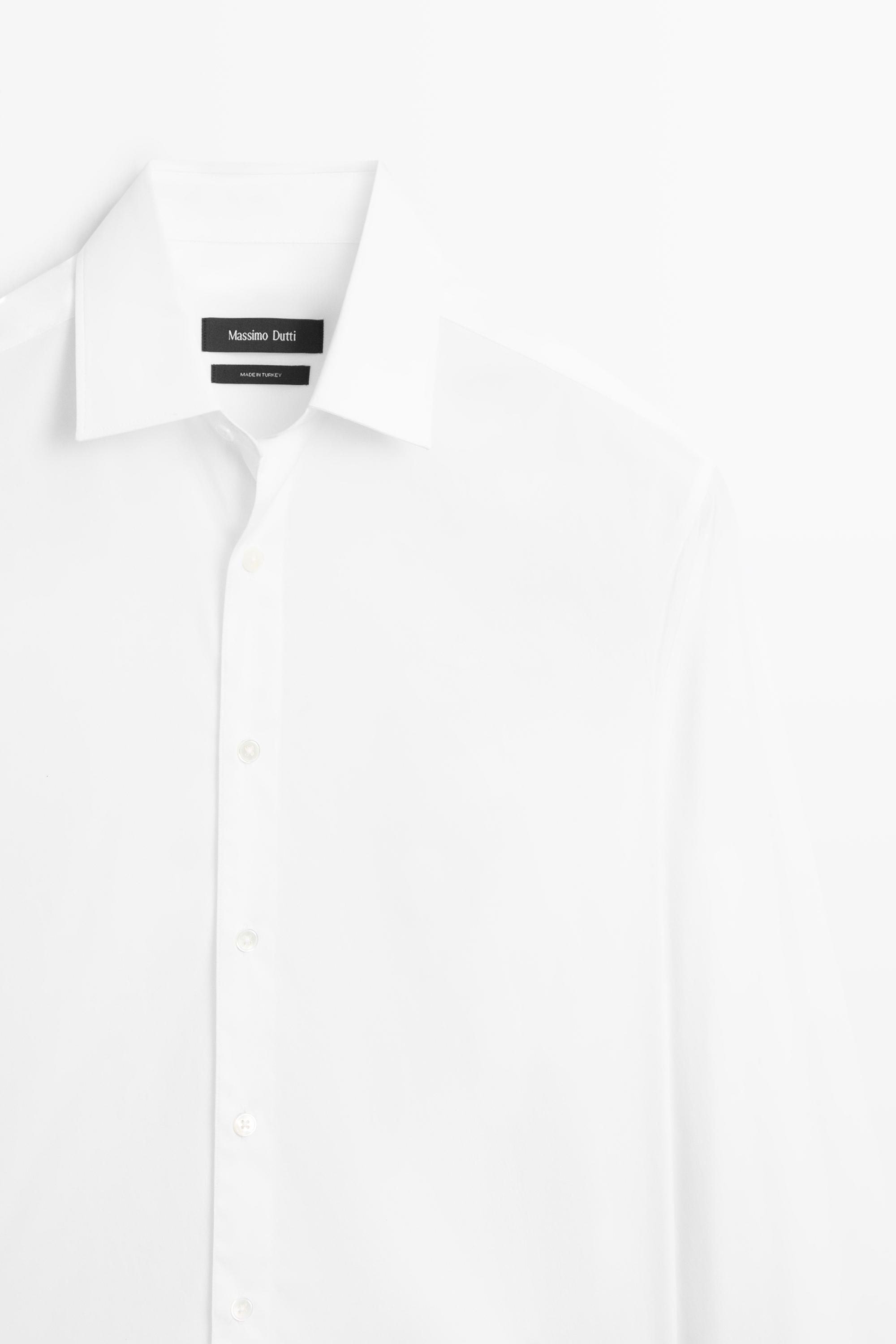 Slim fit stretch shirt — WHITE