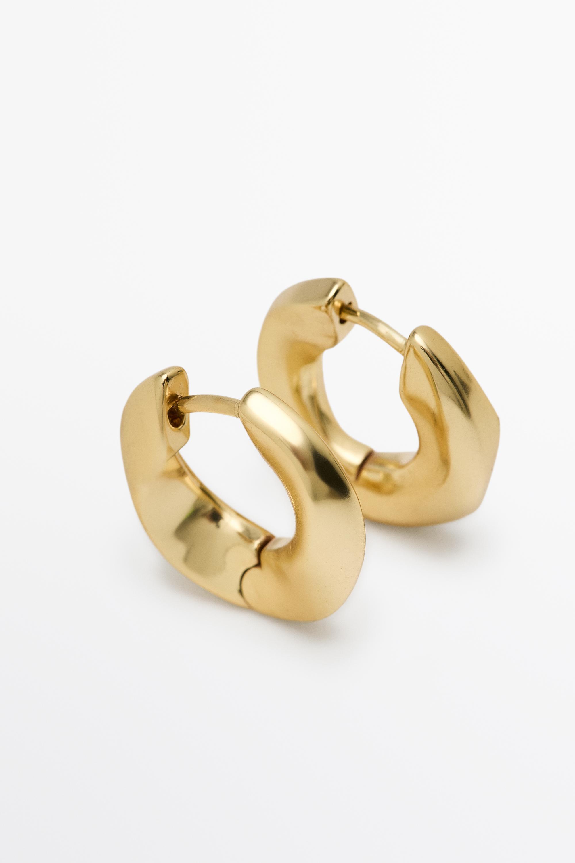 Mini hoop earrings — GOLDEN