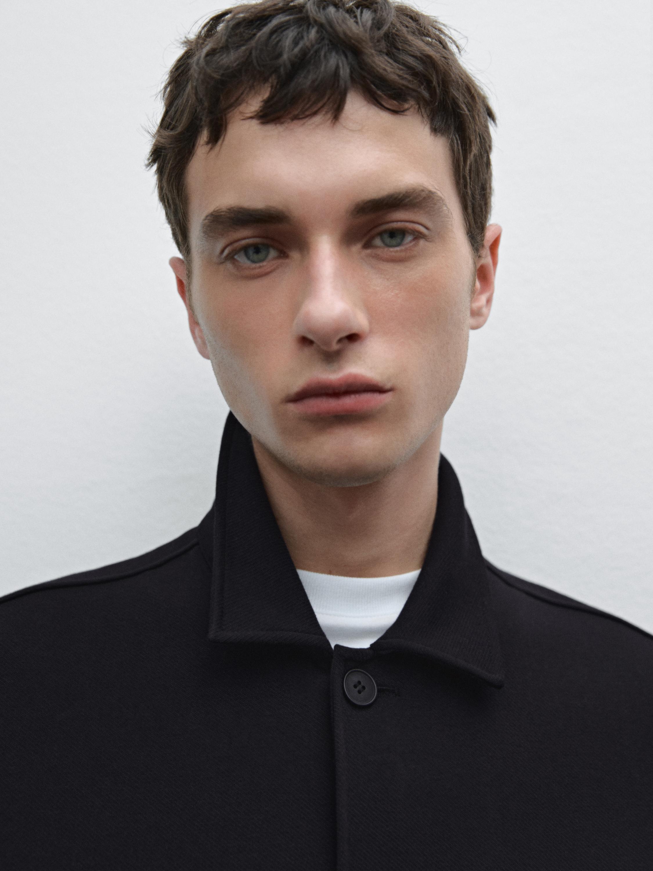 Koszula wierzchnia z diagonalu z mieszanki bawełny