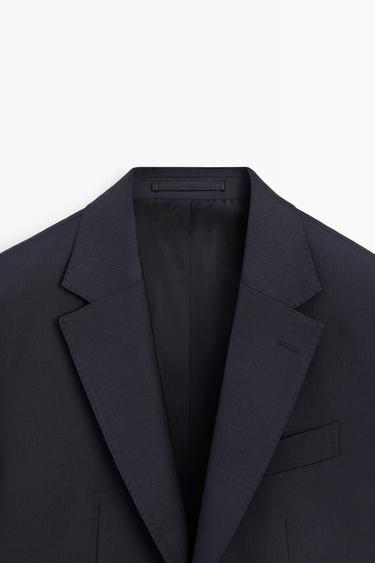 100% cool wool suit blazer — NAVY BLUE 9