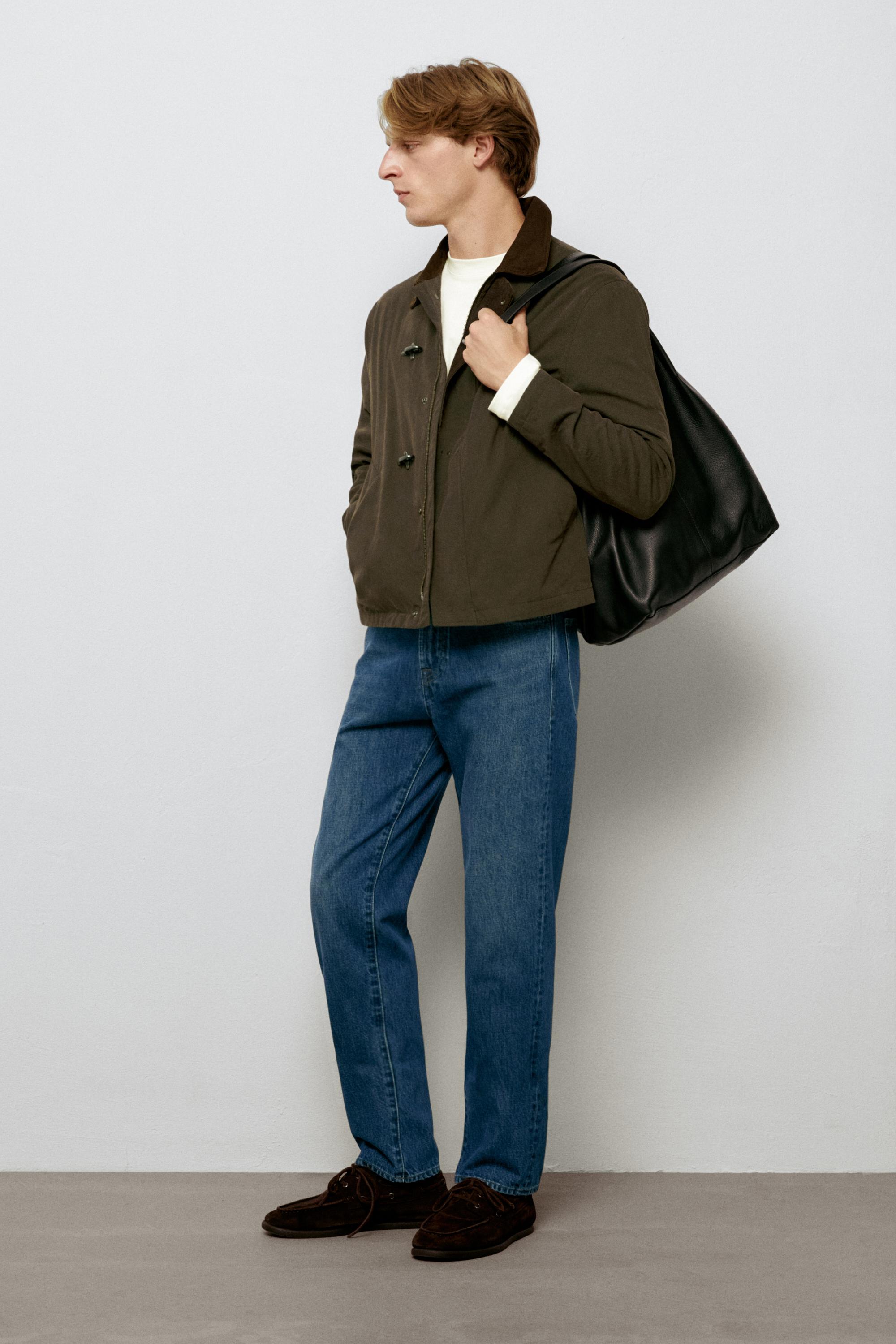 Tapered fit jeans — DARK BLUE