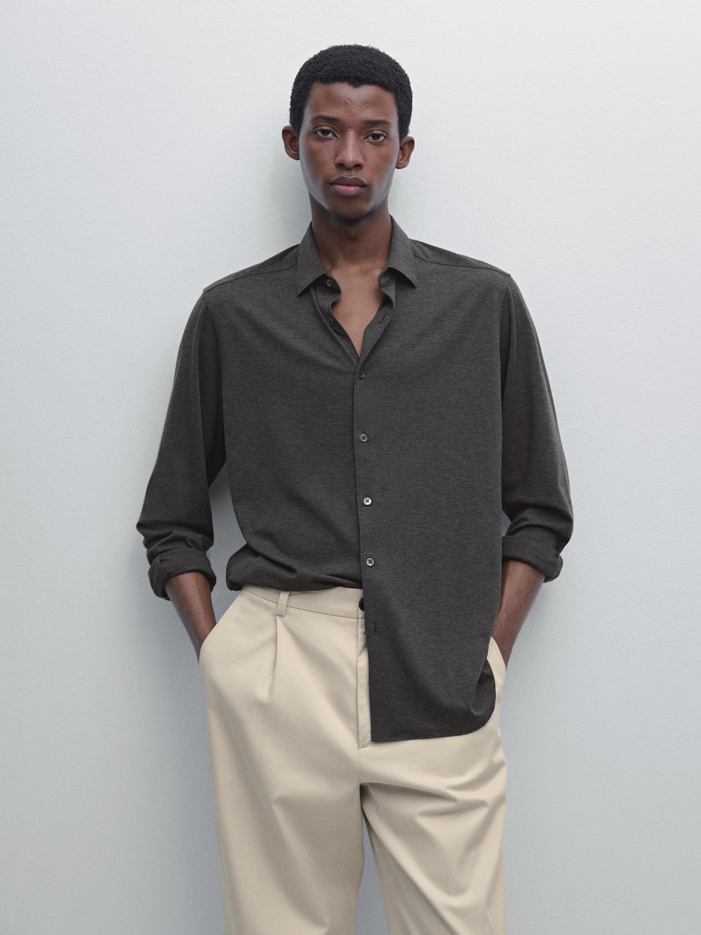 Slim fit stretch shirt