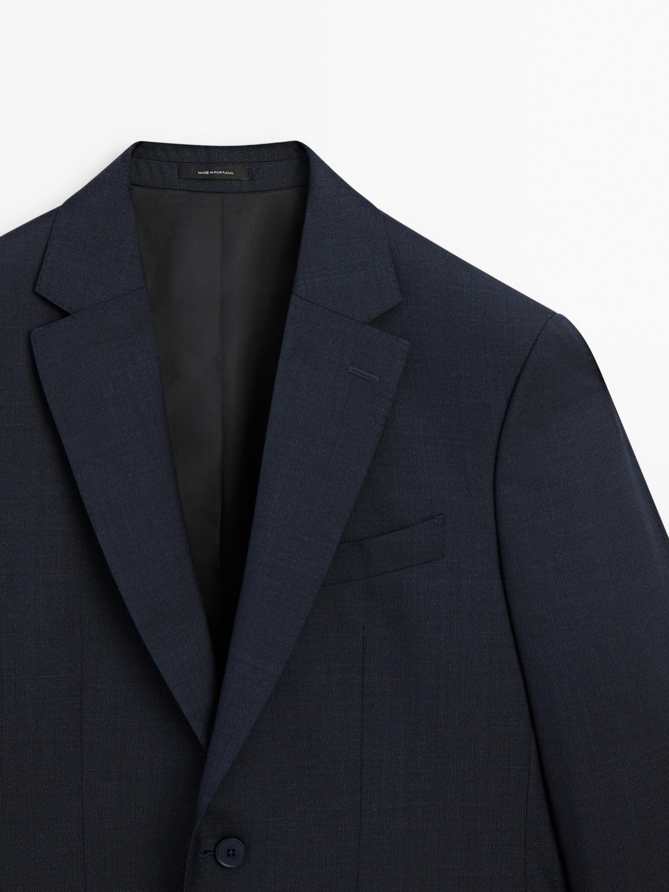 100% wool suit blazer
