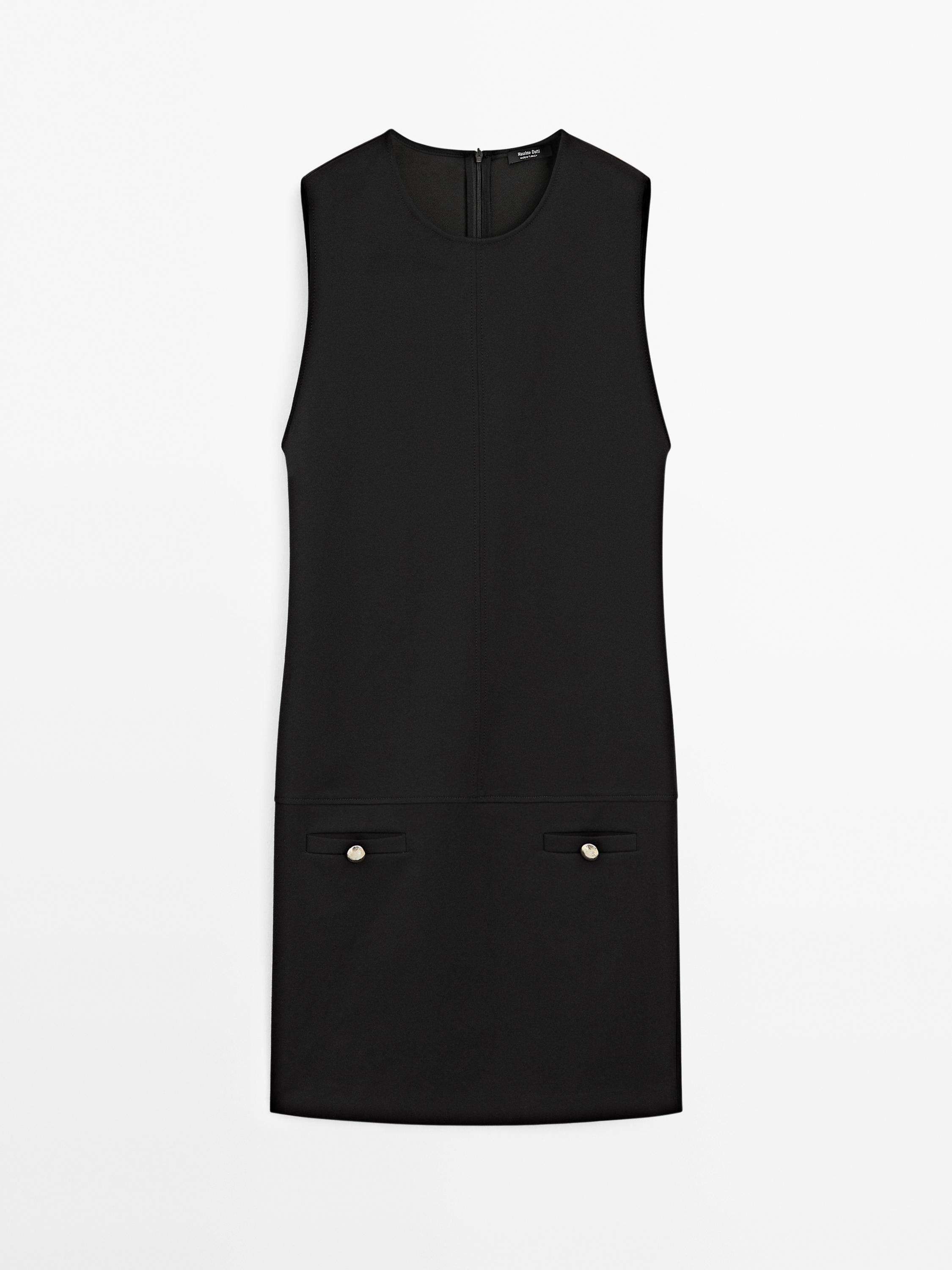 Short dress with button details