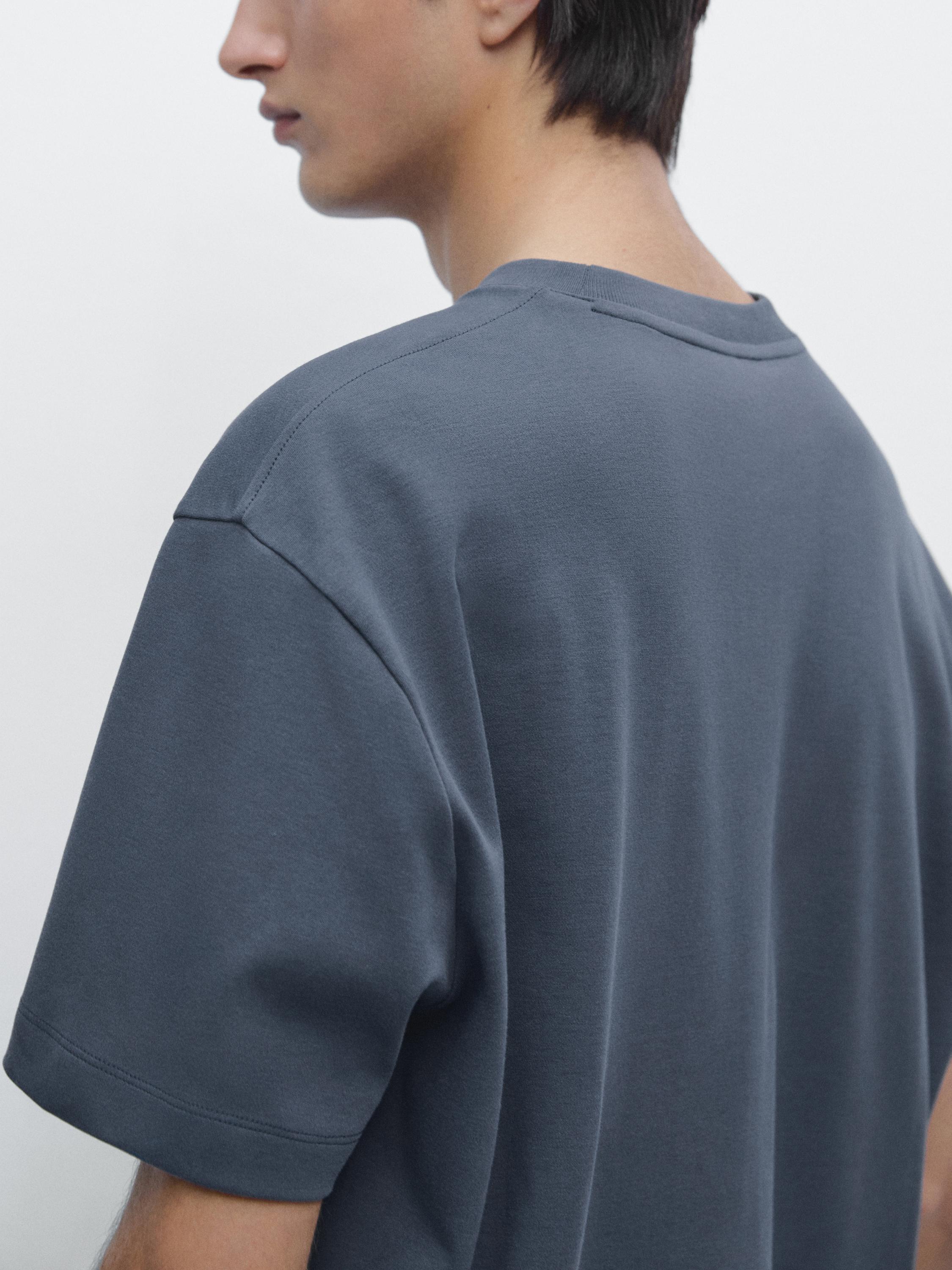 100% cotton short sleeve T-shirt — DEEP BLUE