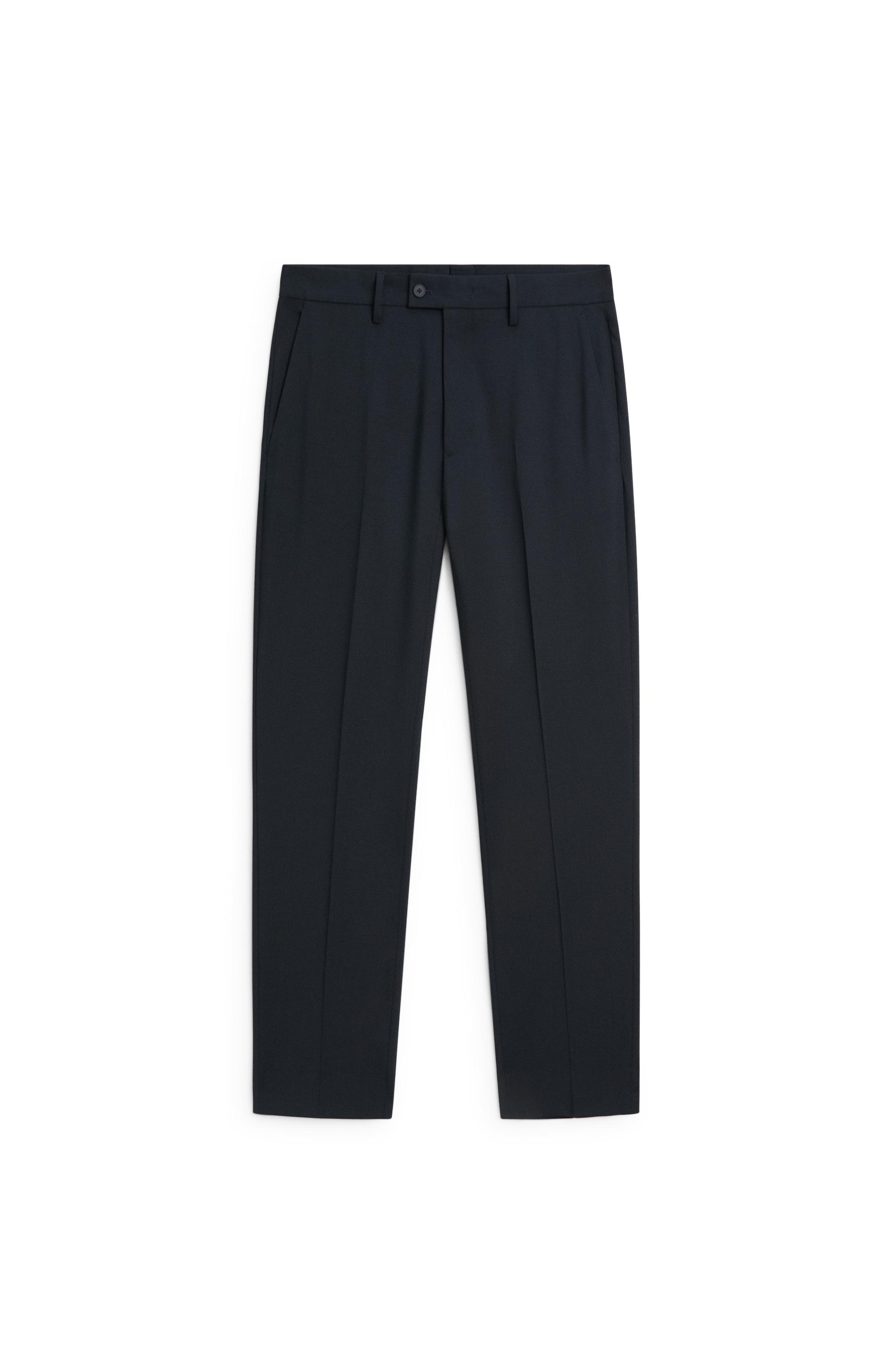 Wool blend suit pants — NAVY BLUE