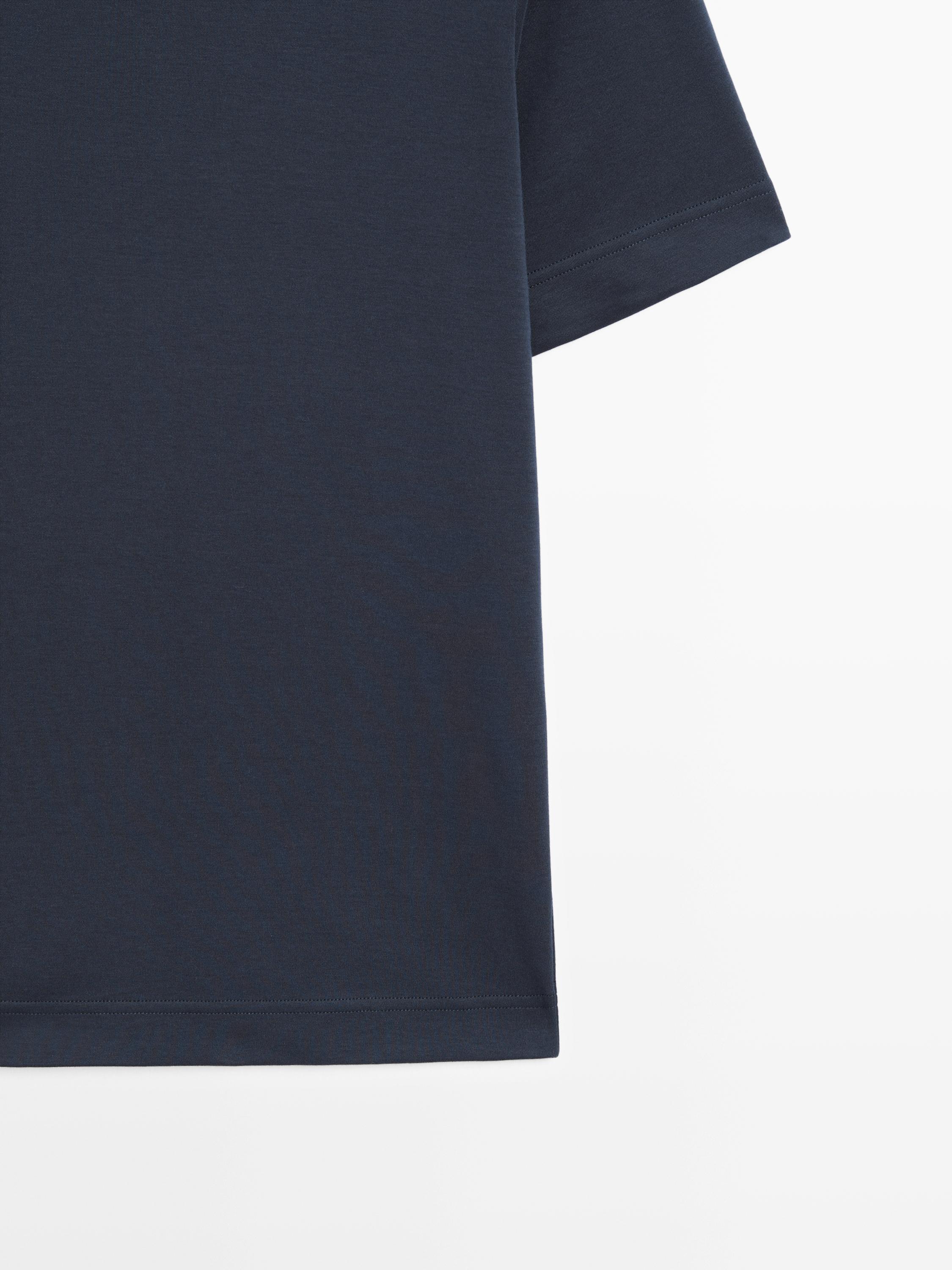 100% cotton interlock crew neck T-shirt